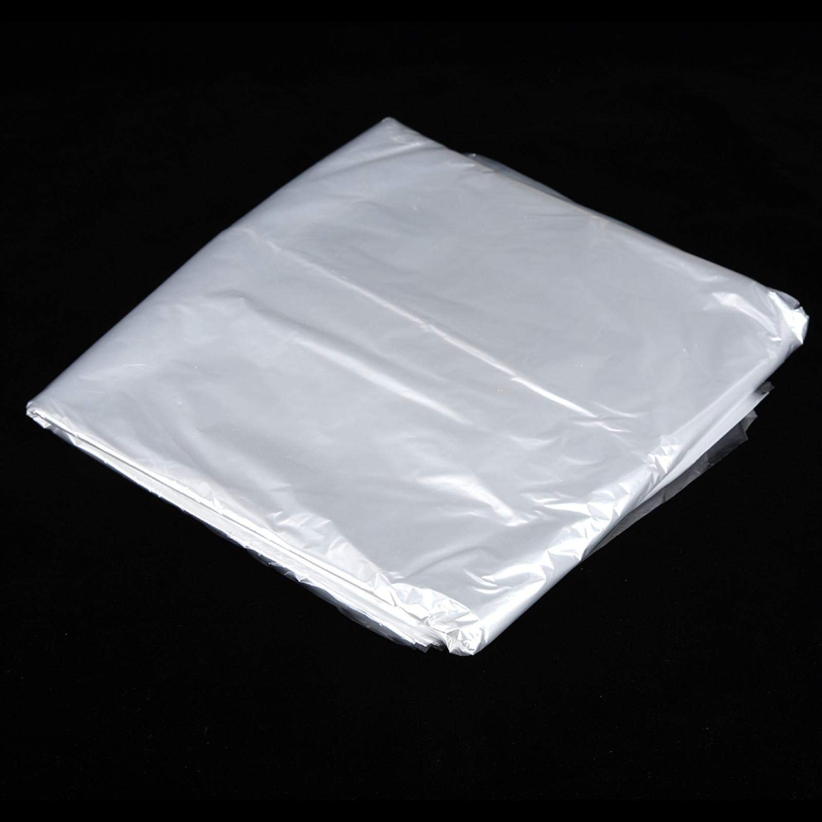 50 Pack Clear Plastic Garment Bags for Dry Cleaning & Storage - 60x100cm Dustproof Suit Dress Jacket Covers - Perfect for Closet Organization, Travel & Laundrette Use