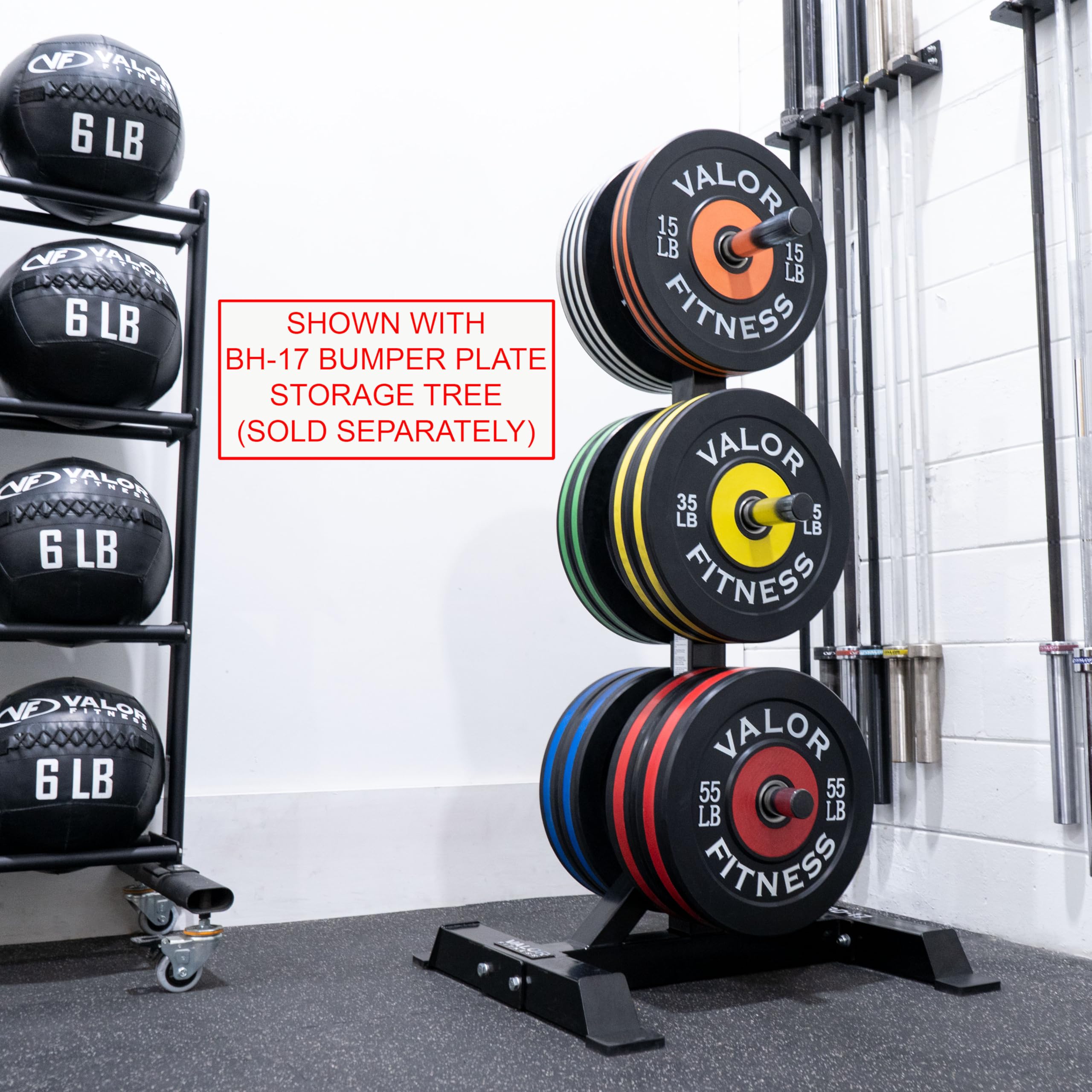 Valor Fitness Olympic Bumper Plates - Weight Lifting, Strength Training, CrossFit & Conditioning - Sold in Pairs, Singles or Sets - Perfect for Home Gym, Cross Training & Powerlifting Workouts