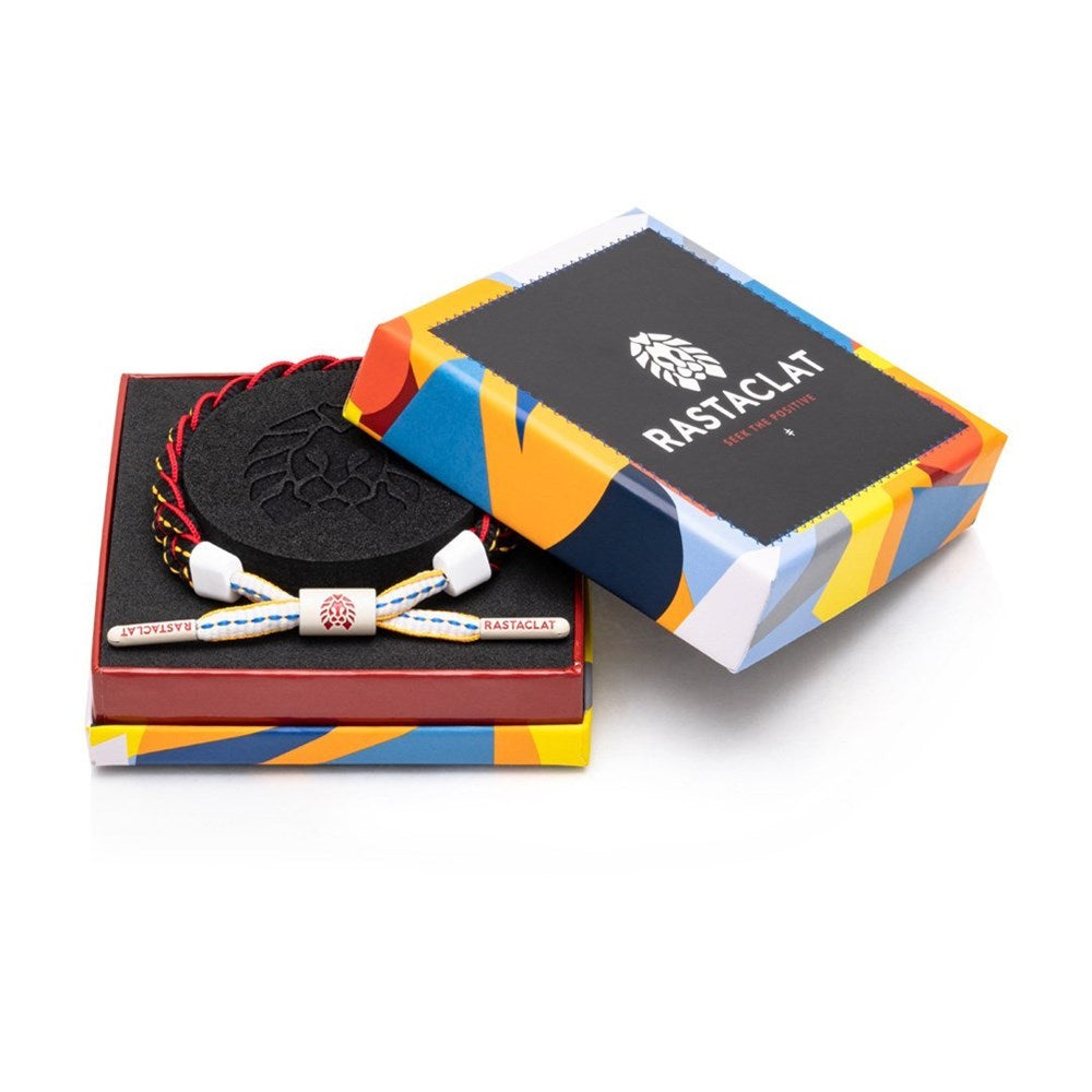 Rastaclat Red Syndicate Boxed Bracelet - Adjustable M/L Size for Men & Women - Perfect for Fitness, Sports & Casual Wear