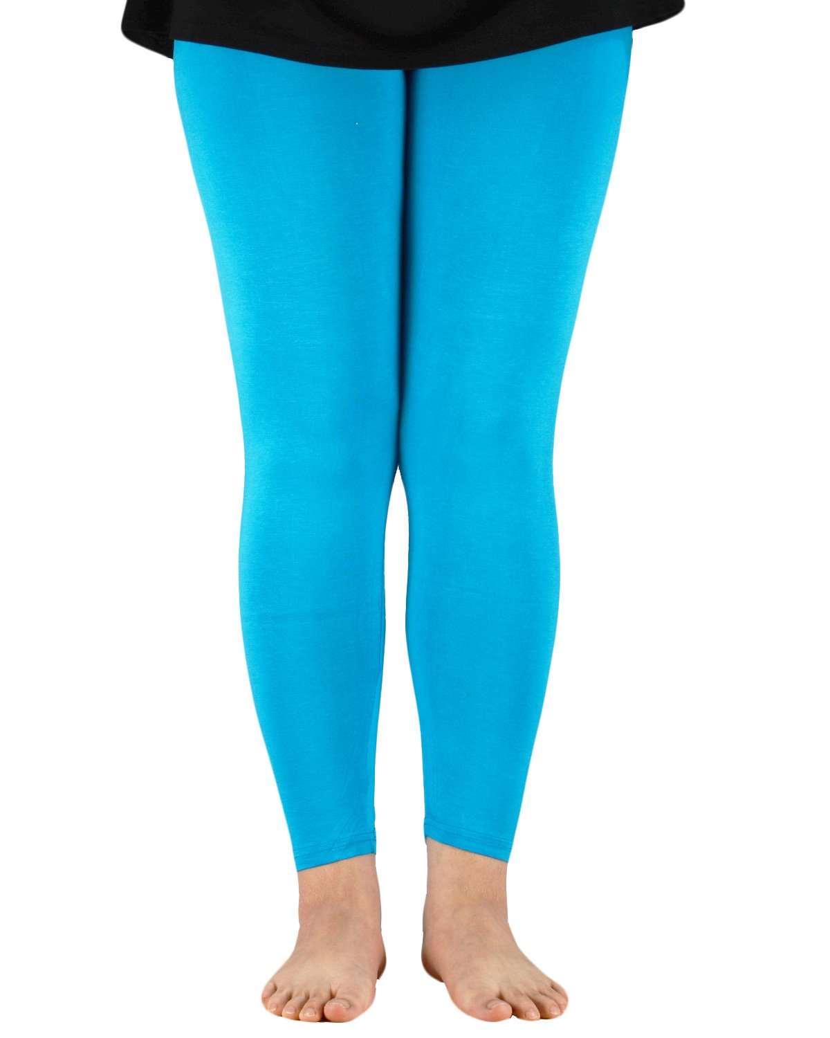 Zando Women's Plus Size Ultra Soft Bamboo Leggings - High Waist Yoga Pants, Lightweight Workout & Dress Leggings for Running, Gym, Lounge & Everyday Wear