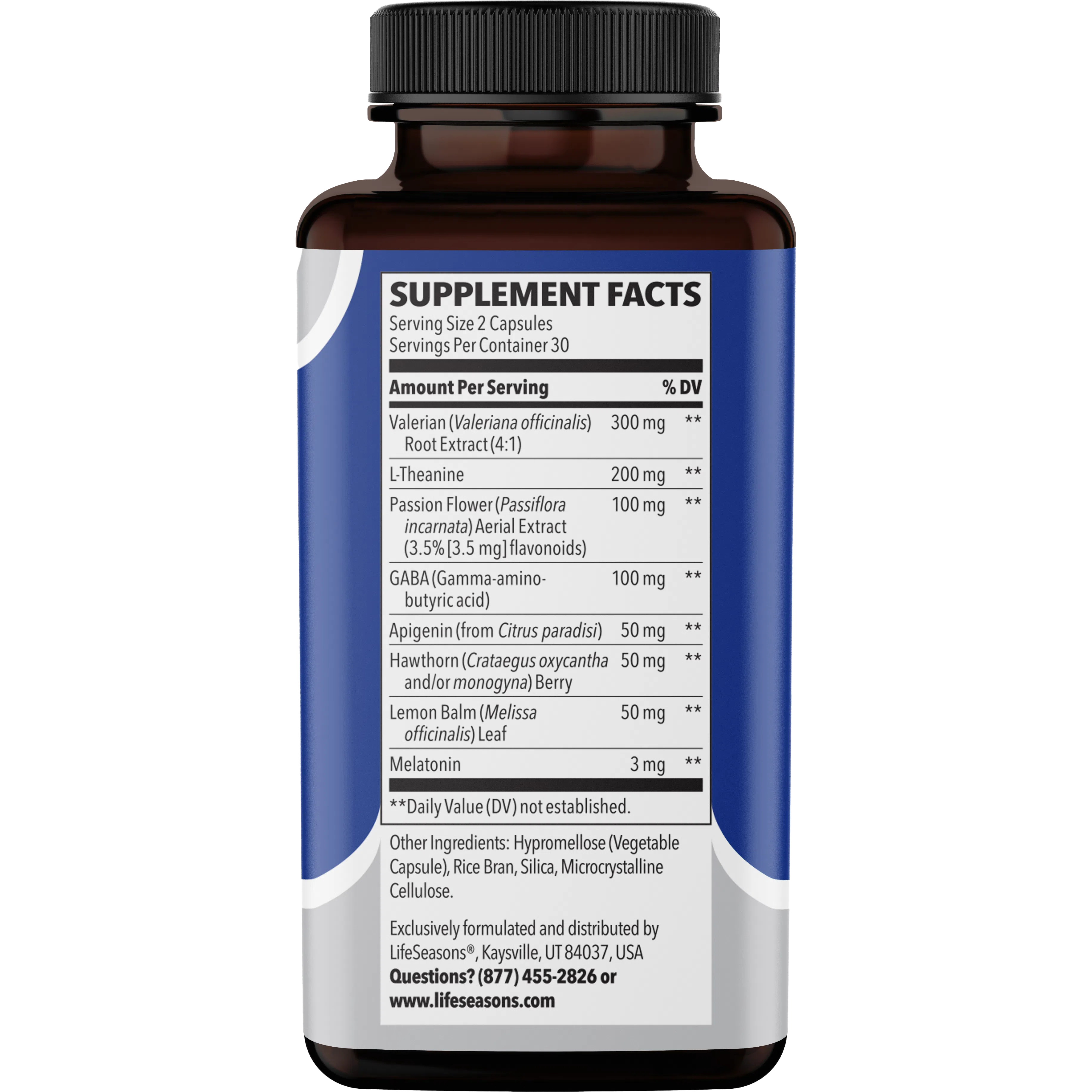 LifeSeasons Rest ZZZ Extra Strength Sleep Aid Supplement - Natural Sleep Support for Adults with Melatonin & Herbal Blend | Promotes Deep Relaxation & Restful Sleep for Nighttime Use