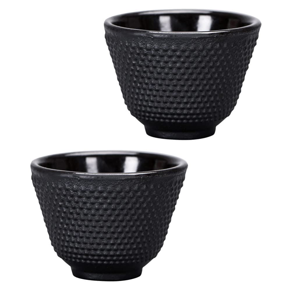 HEMOTON 2-Piece Handcrafted Porcelain Kung Fu Tea Set - Ceramic Tea Cups & Coffee Mugs for Chinese Tea Ceremony, Japanese Sake, or Daily Use at Home/Office