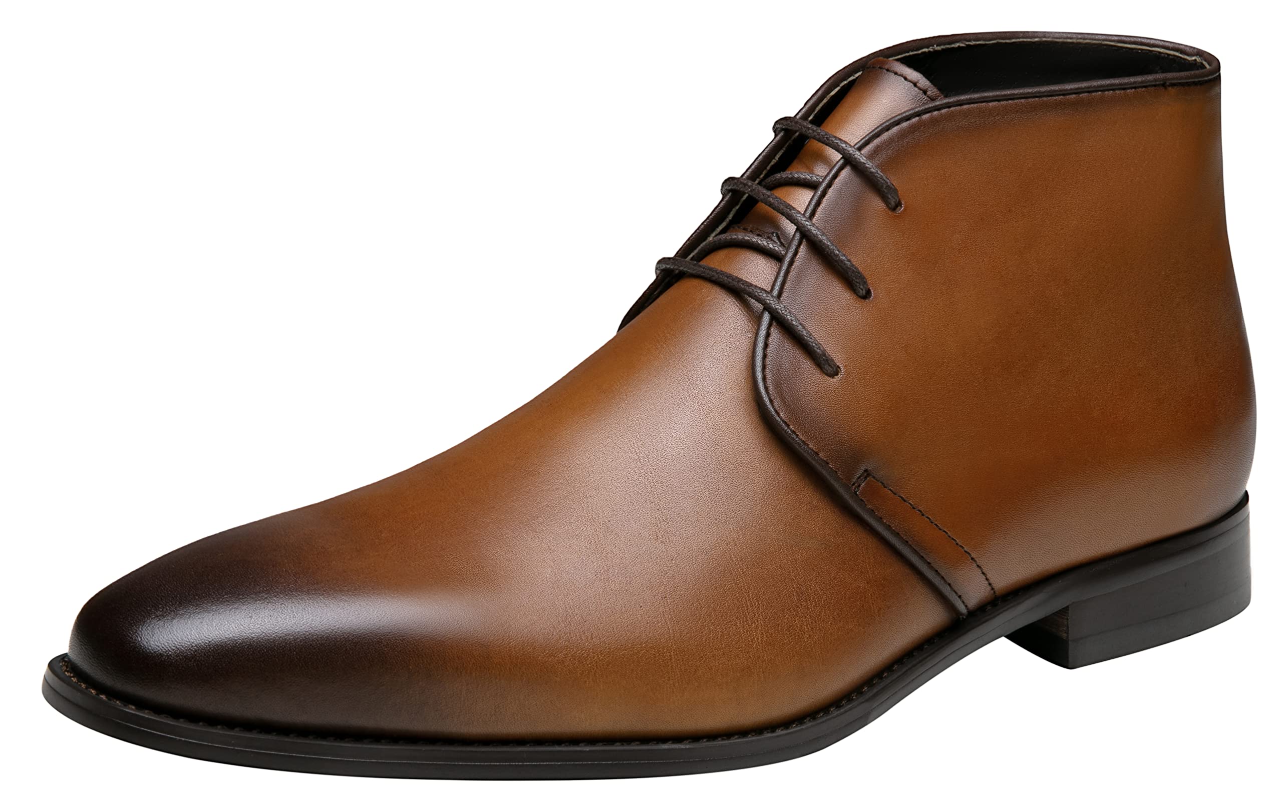 Premium Men's Leather Dress Boots - Classic Retro Ankle Chukka Boots for Polished Style | Office, Casual & Formal Occasions