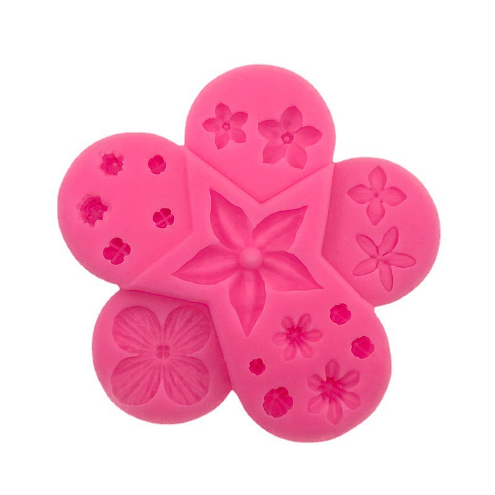 Daisy Flower Polymer Clay Molds Set - Silicone Jewelry Molds for DIY Earrings, Pendants & Charms - Perfect for Candy, Chocolate, Cupcake, Soap & Cake Decorating - Great for Craft Projects, Gift Making & Home Baking