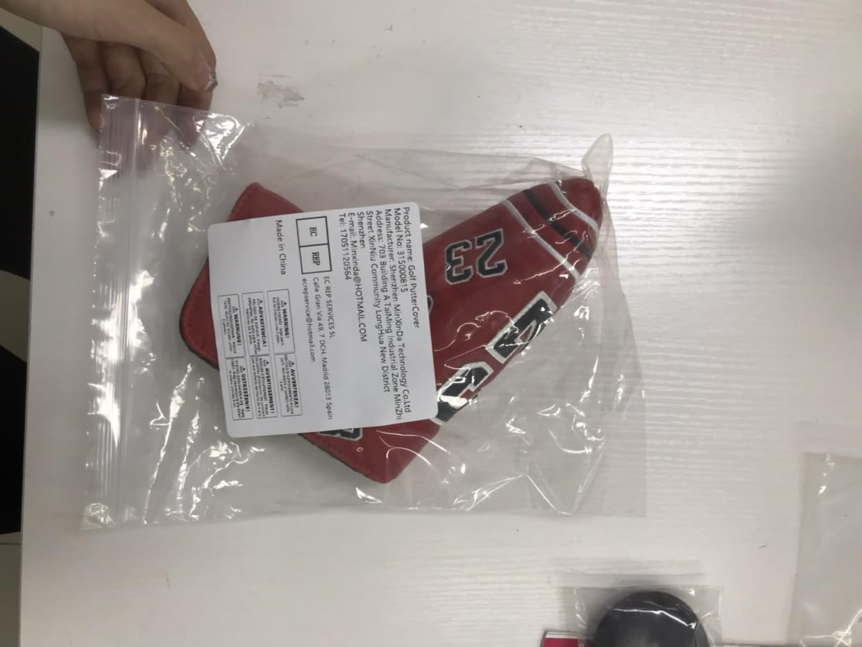 SHABIER Number 23 Red Golf Putter Cover Headcover for Blade Putters - Premium Protection for Golf Clubs | Perfect for Course Play & Club Storage