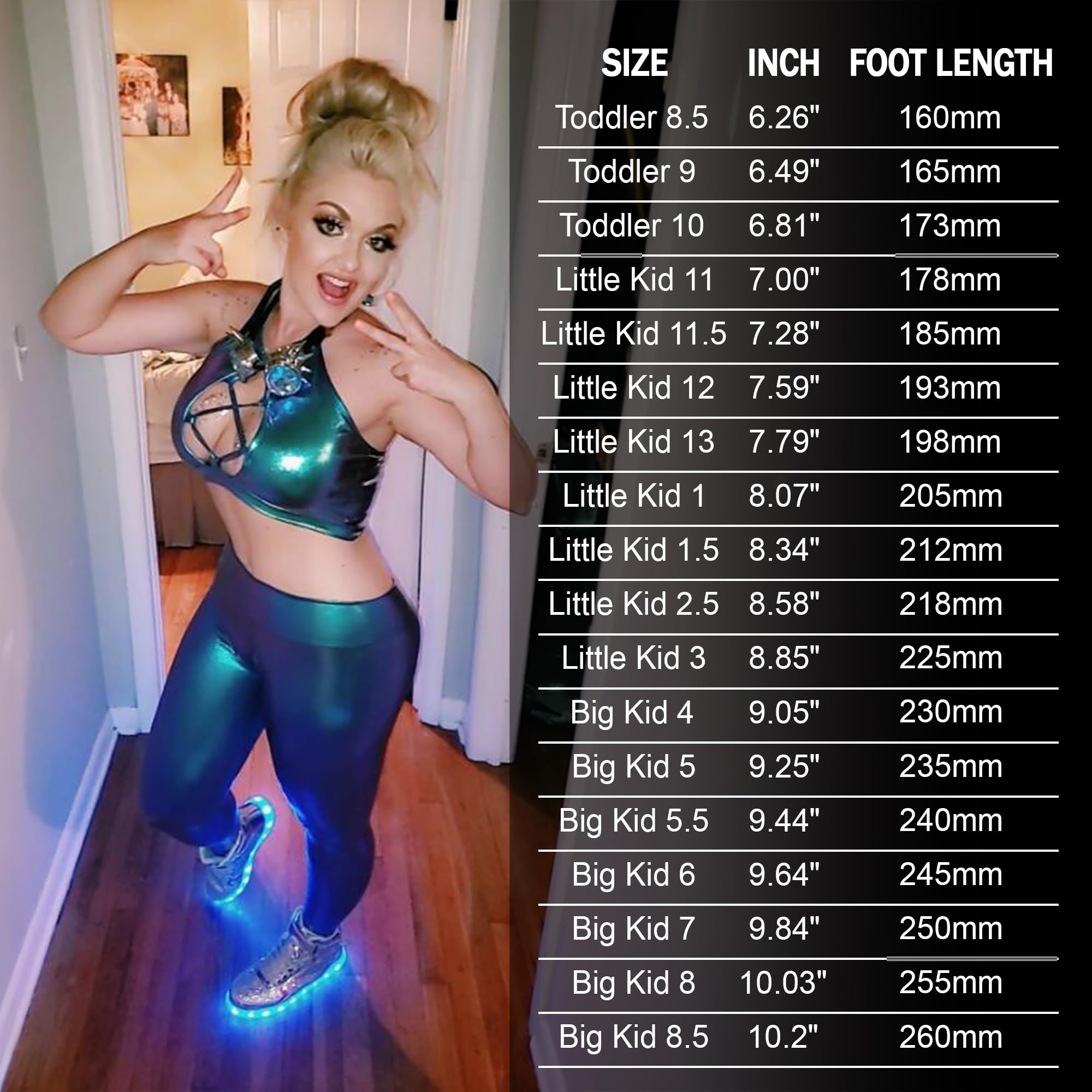 LED Light Up Sneakers for Kids - High Top Glowing Shoes for Boys & Girls - Fashionable LED Shoes for Running, Dancing & Nighttime Play