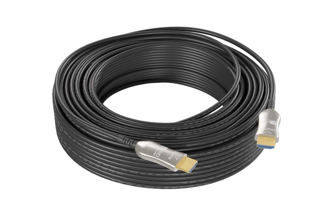 AOC 8K Ultra HD HDMI 2.1 Cable with Built-in Signal Booster (35-150 FT) - Perfect for 4K/8K TVs, Gaming Consoles & Home Theater Systems