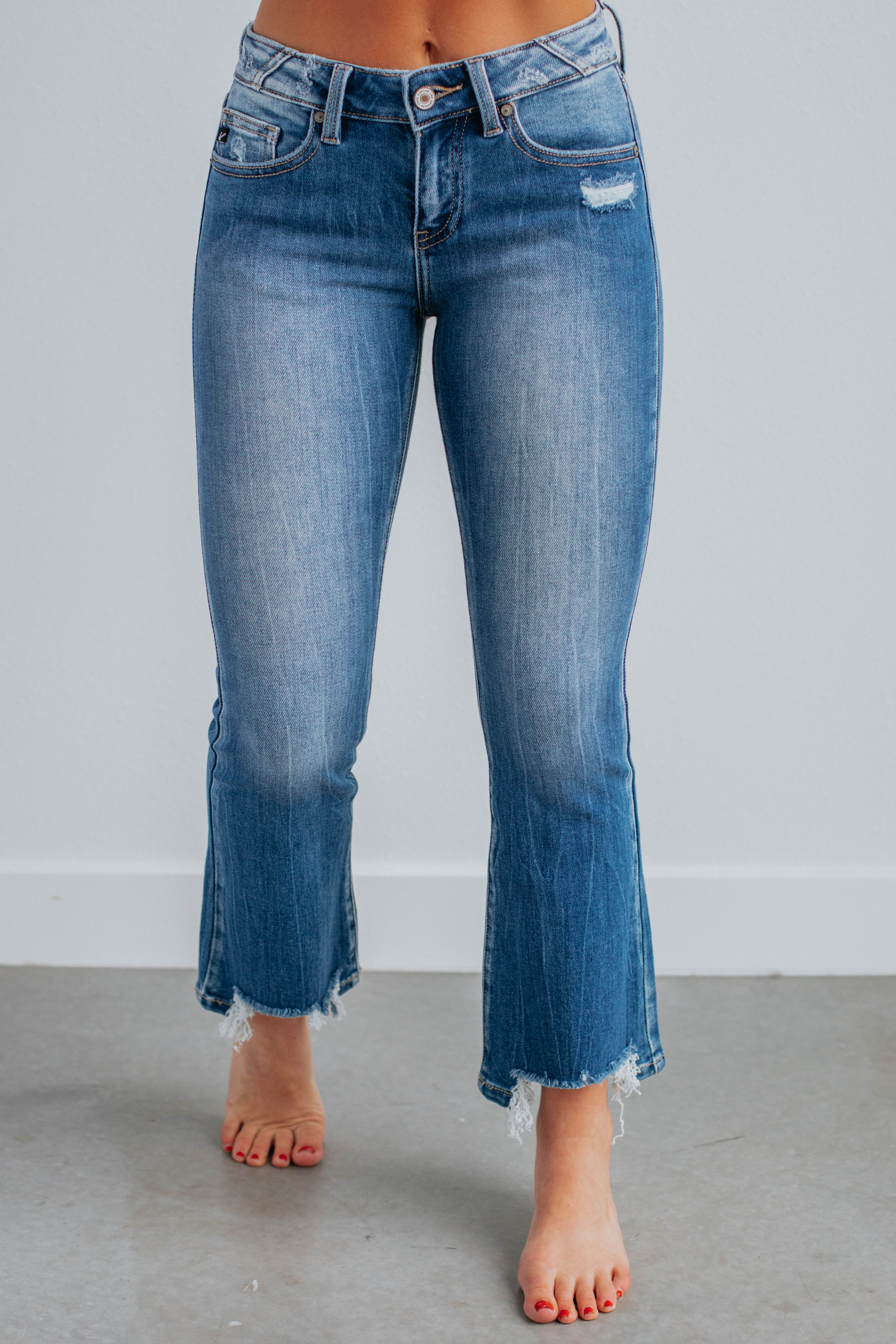 Decla KanCan Jeans for Women - High Waist Flared Bootcut Denim Pants - Vintage Retro Style Jeans for Casual Wear, Night Out and Office Outfits