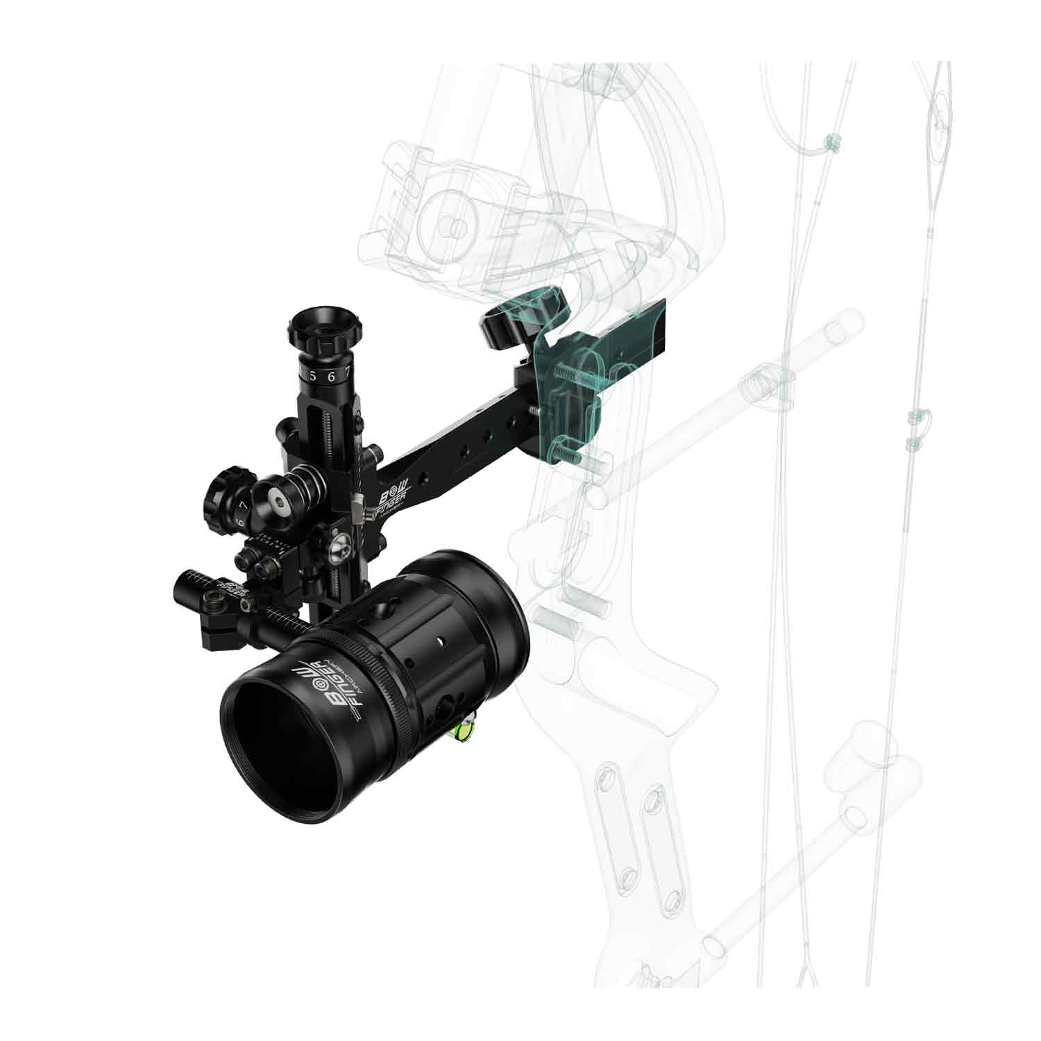 Bowfinger 1 Compound Target Sight - High Precision Archery Sight for Hunting & Target Practice | Perfect for Outdoor Adventures & Competitive Shooting
