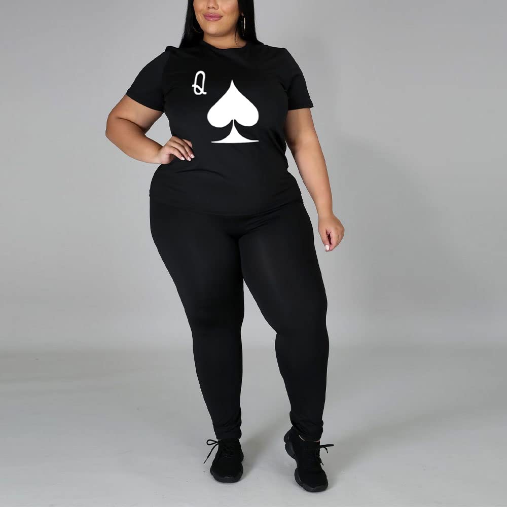PINSV Plus Size Women's 2-Piece Outfit Sets (1X-5X) - Comfortable & Stylish Matching Sets for Casual Wear, Work & Special Occasions