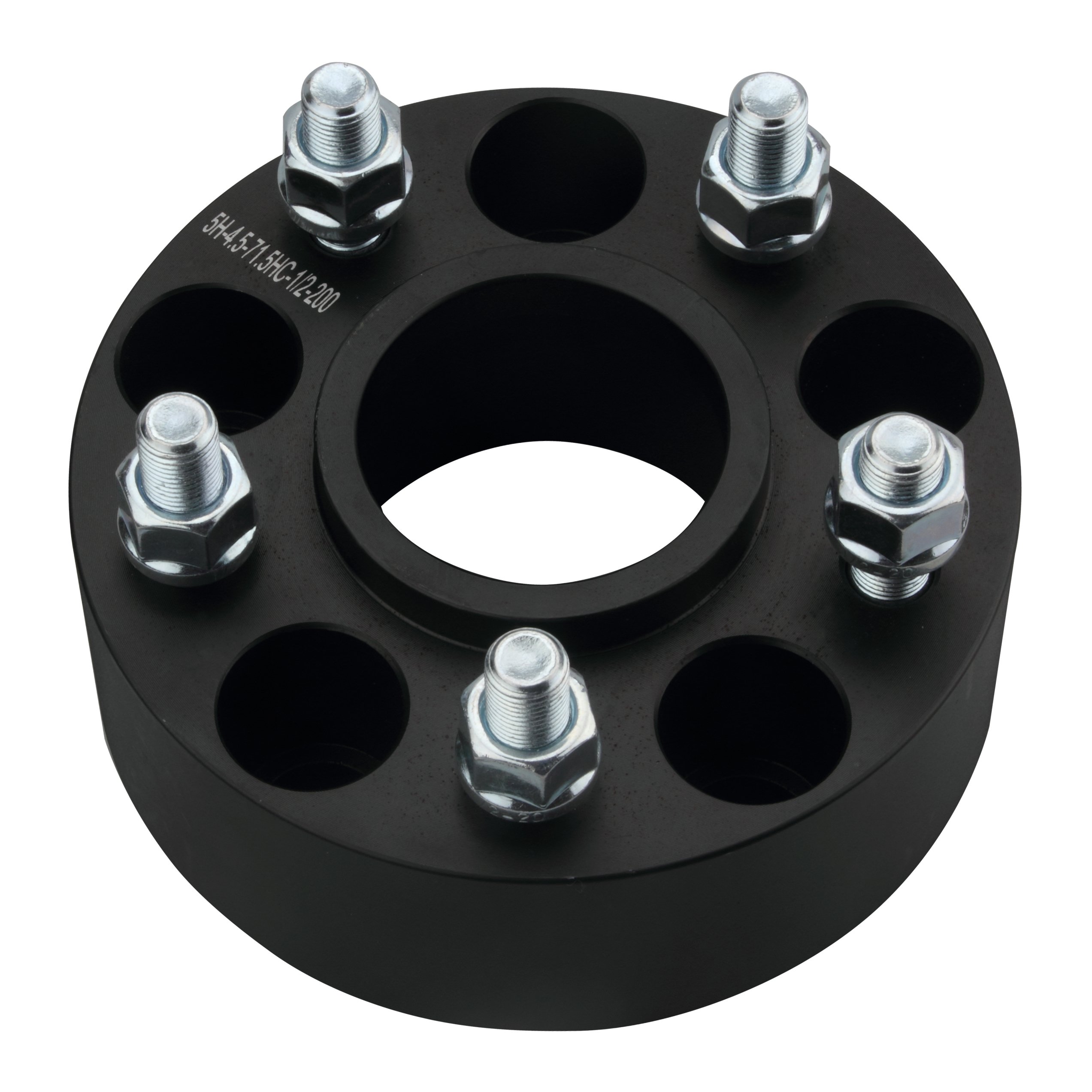 DCVAMOUS 4PC Black 5x4.5 Hubcentric Wheel Spacers 2 Inch with 1/2