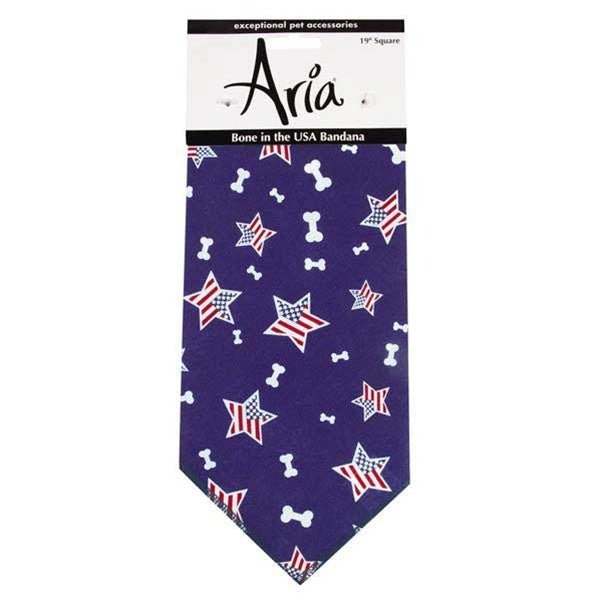 Bone in the USA Dog Bandana - Cute & Durable Pet Bandana for Small & Large Dogs - Perfect for Holidays, Parties & Daily Walks