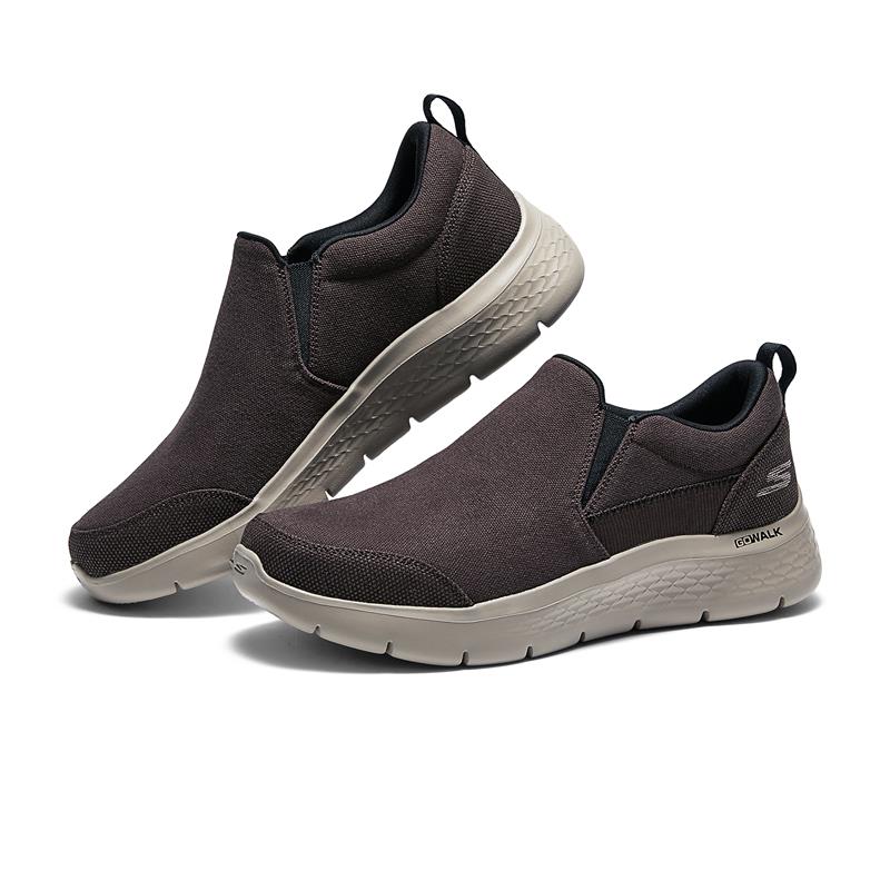 GO WALK FLEX 216802/BRN - Comfortable Slip-On Walking Shoes for Men & Women - Perfect for Travel, Work & Everyday Wear