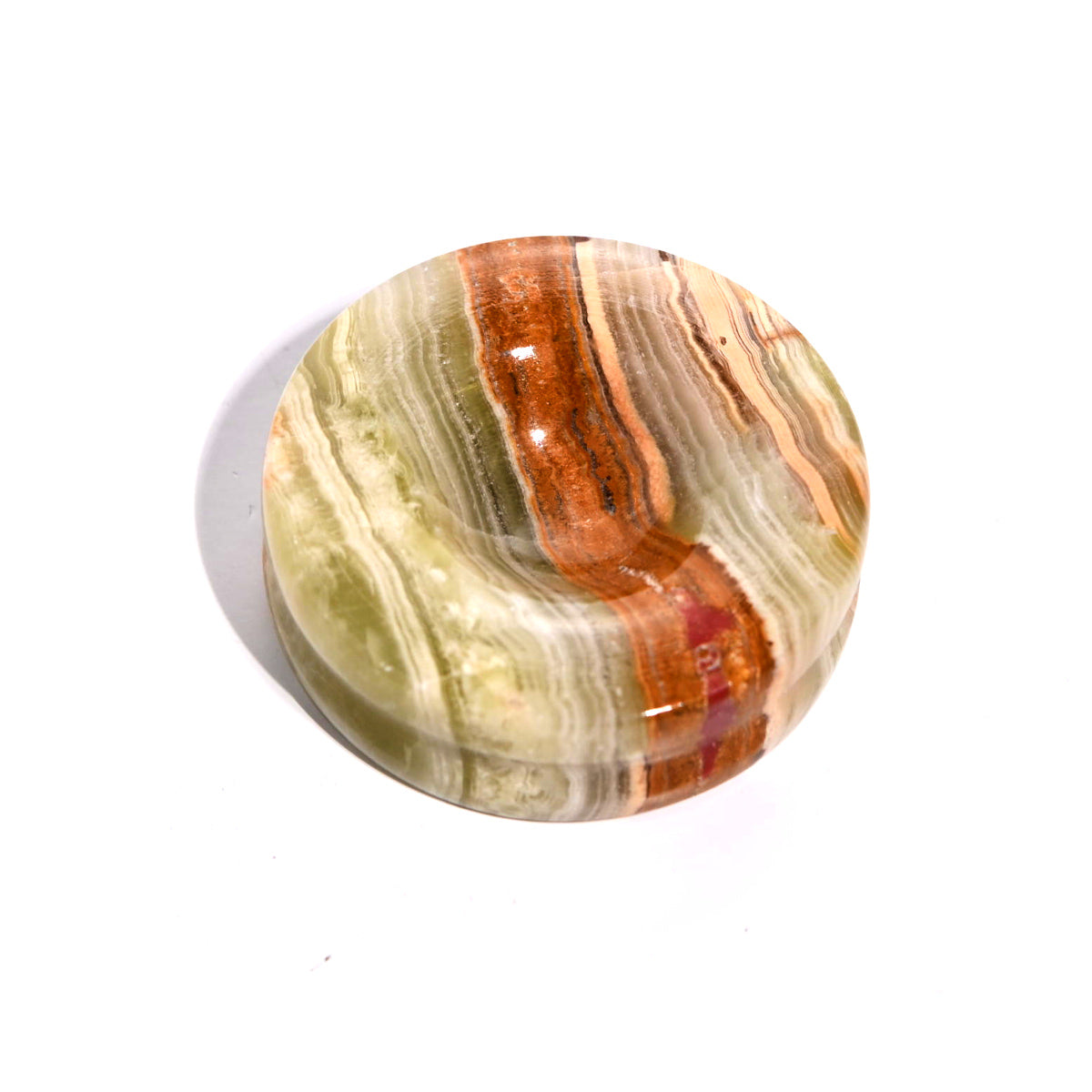 Natural Green Onyx Crystal Sphere with Wooden Stand - Healing Stone for Meditation, Yoga, Feng Shui, and Home Decor