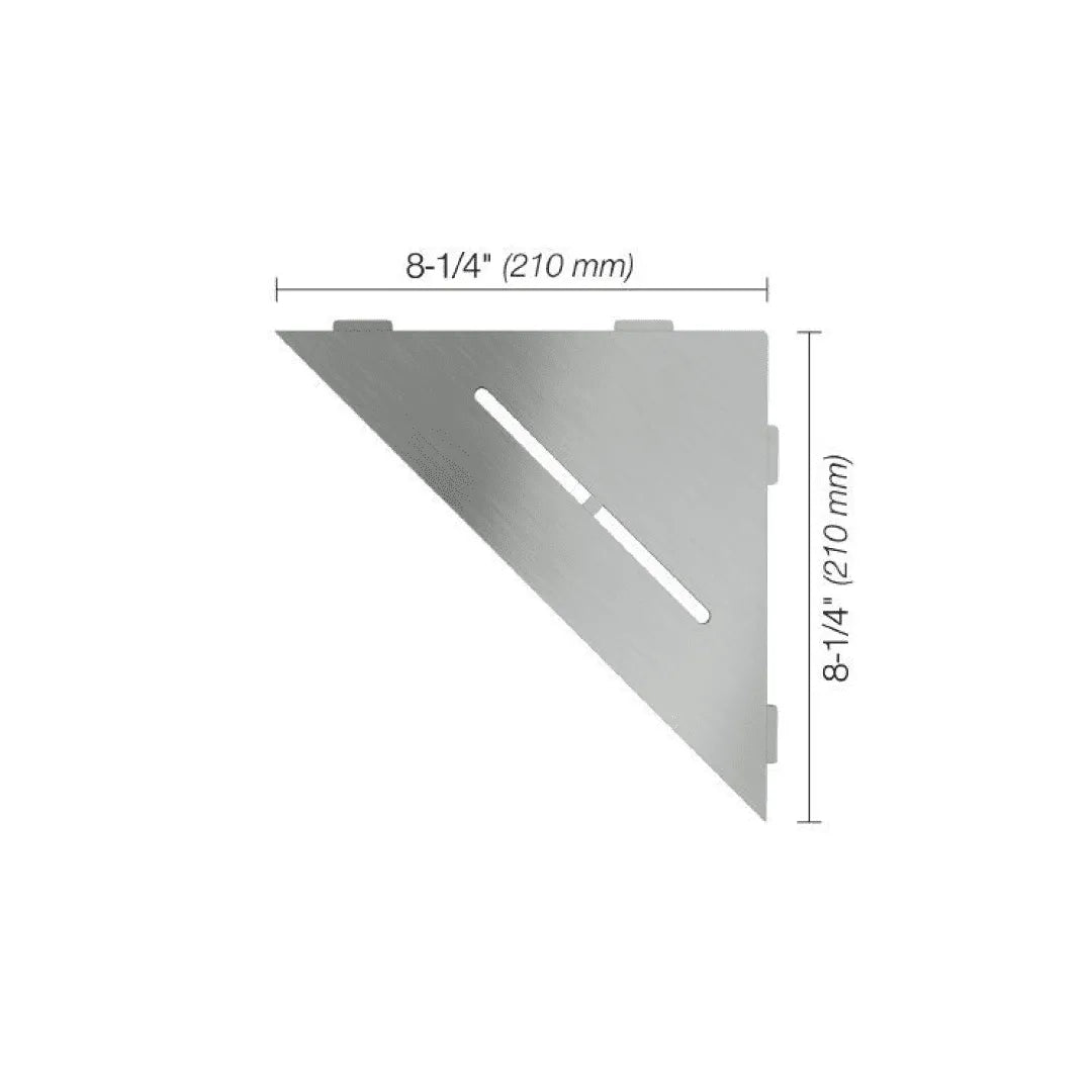 Triangular Corner Shelf - Space-Saving Storage for Bathroom, Kitchen, or Office - Pure White Modern Design