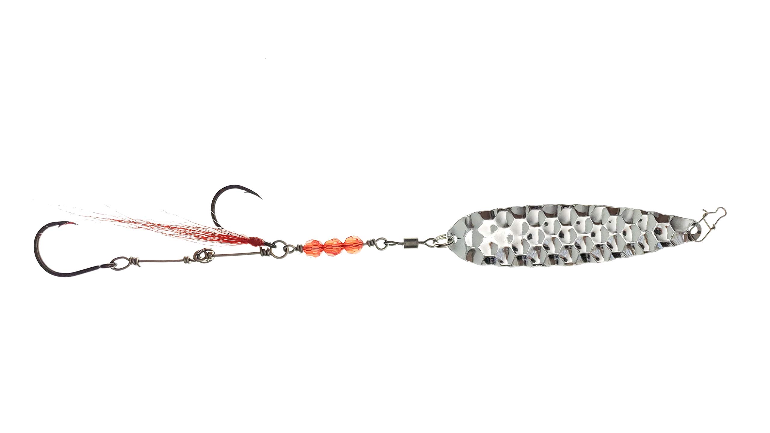 Premium SS20 Buck Tail Fishing Spoon Lure - Ideal for Bass, Trout & Walleye - Perfect for Freshwater & Saltwater Fishing Adventures