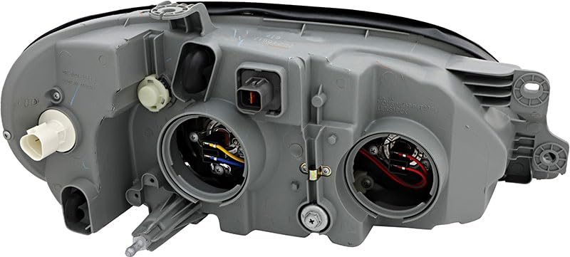2002-2005 Kia Sedona Headlight Assembly Replacement - Halogen Headlamp Set for Driver & Passenger Side - Perfect for Night Driving & Foggy Conditions