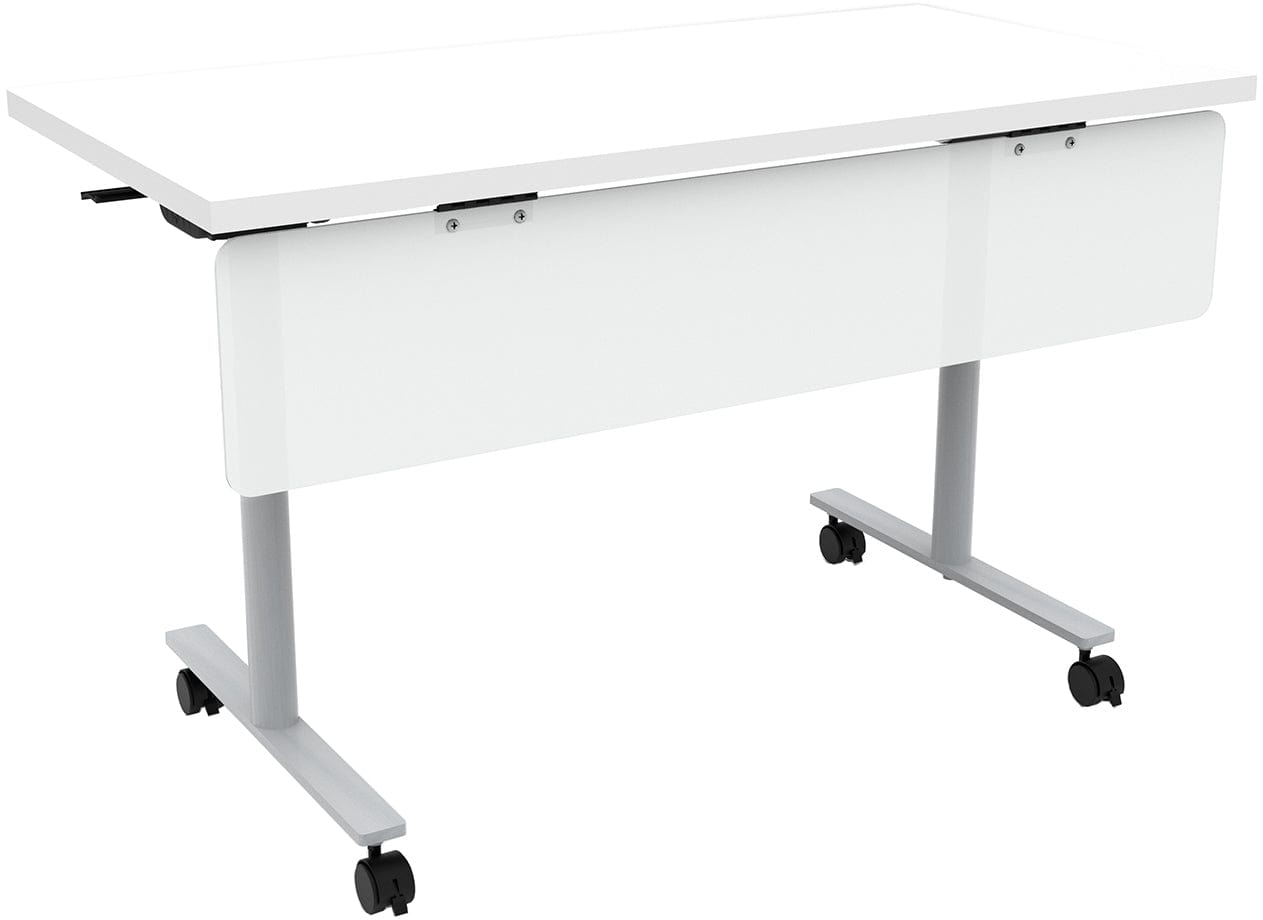 Safco JURNI 60 x 24 Inch Flip Top Table with Locking Casters [JN6024NFLPCA] - Perfect for Office, Classroom, and Home Workspace Use