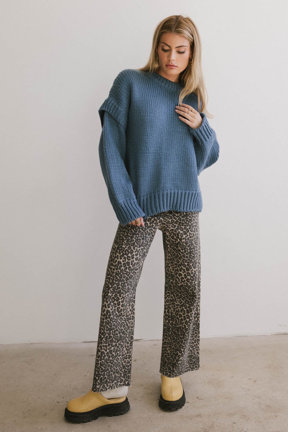 Kortnee Women's Leopard Print High Waist Skinny Jeans - Trendy Animal Print Denim Pants for Casual Outfits & Night Out