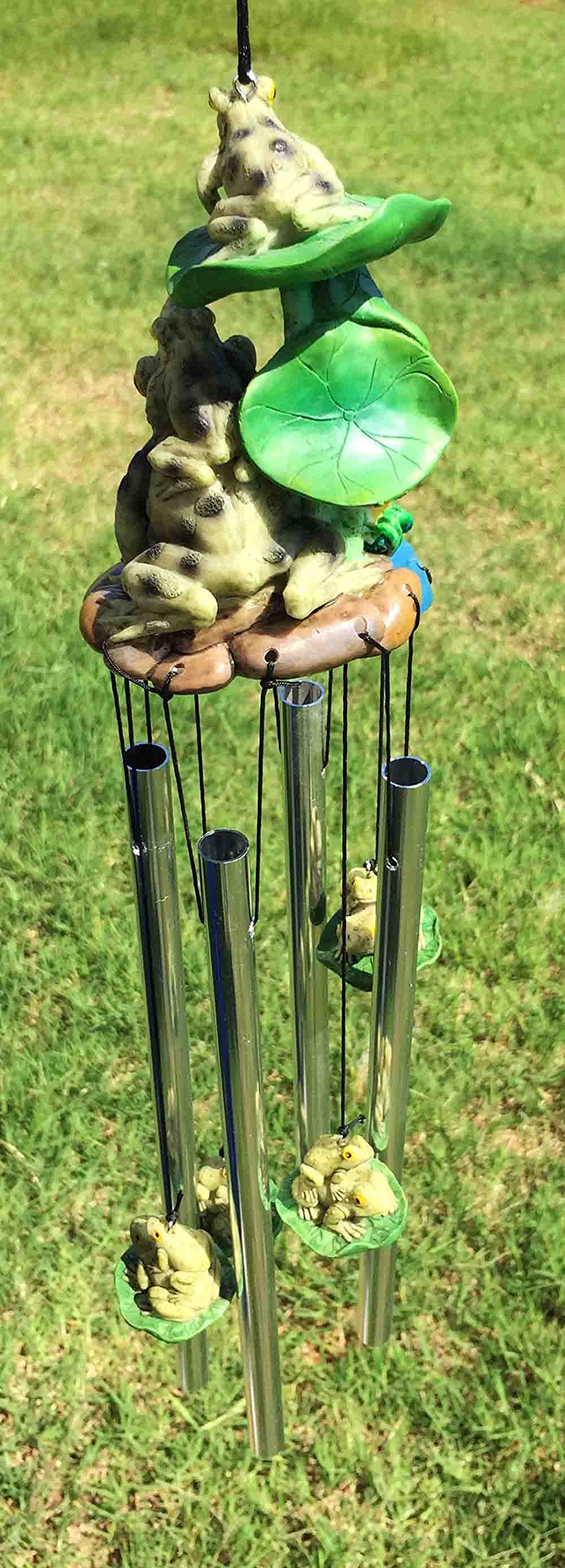 Resonant Frog Wind Chime - Garden & Patio Decor for Relaxation