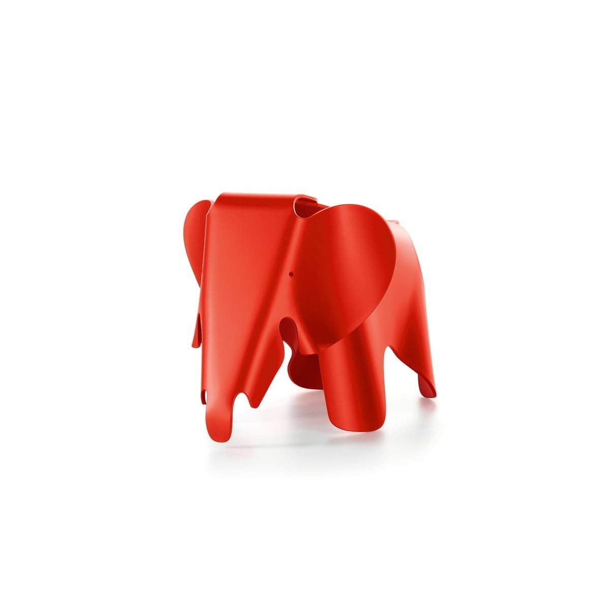 Vitra Eames Elephant Small - Red Plastic Replica Toy for Kids & Collectors - Perfect for Nursery Decor, Playroom, or Office Display