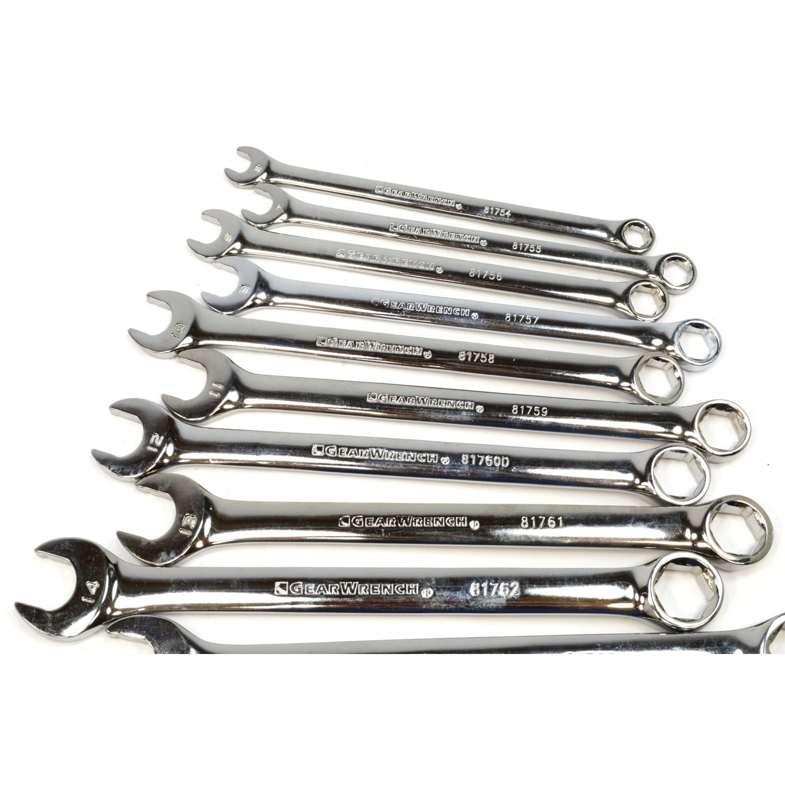 GEARWRENCH 14-Piece Metric Combination Wrench Set - 6-Point Full Polish Chrome Vanadium Steel - Perfect for Automotive Repair & DIY Mechanics