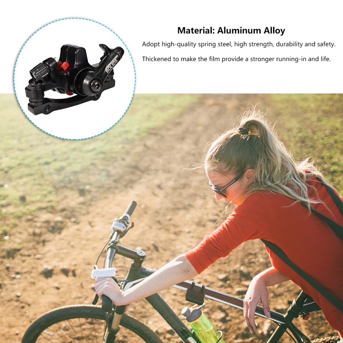 Mountain Bike Disc Brake Caliper - Front & Rear Hydraulic Disc Brakes for MTB, Road, Folding Bicycles | High-Performance Cycling Brake System for Commuting, Trail Riding & Urban Cycling