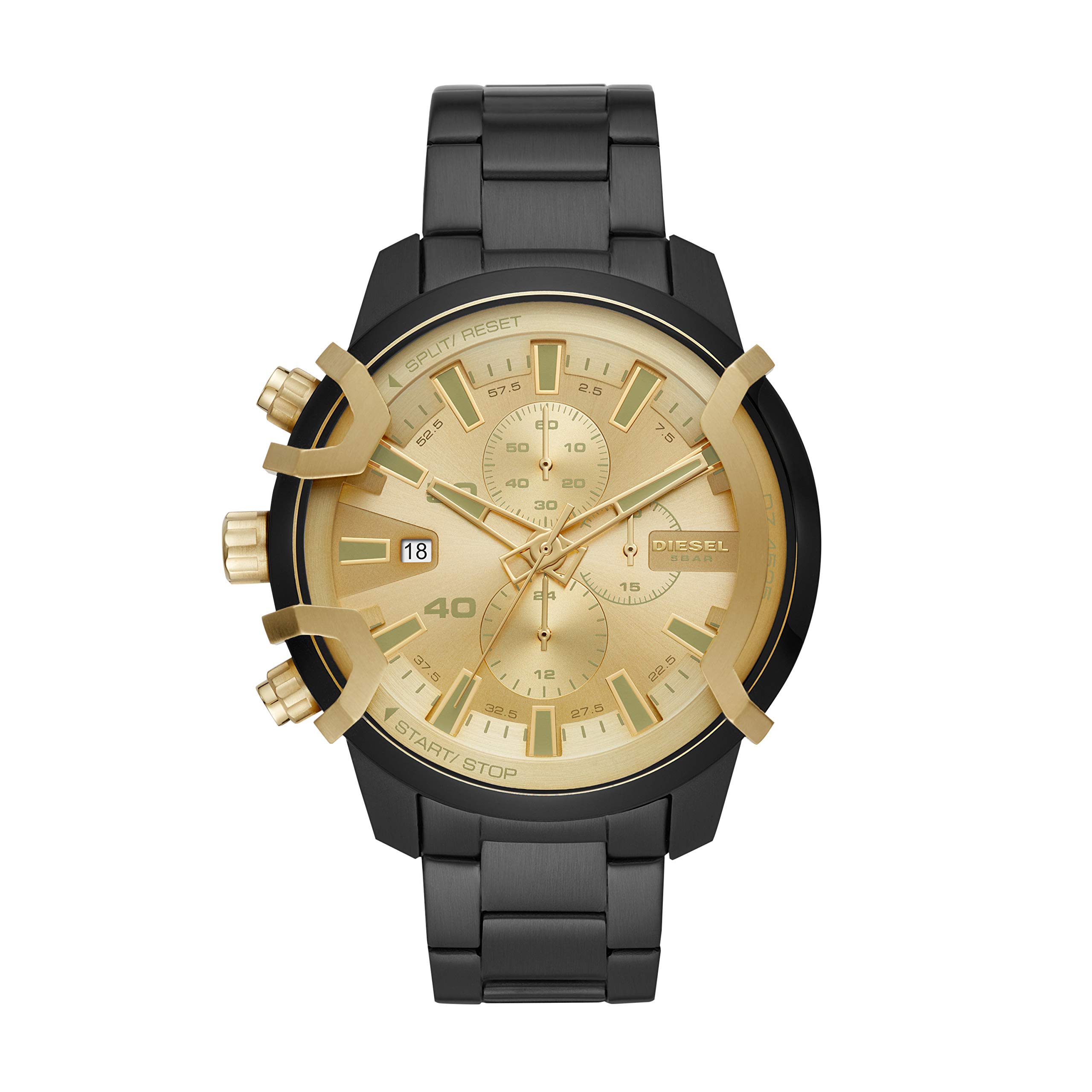 Diesel Griffed Chronograph Men's Stainless Steel Watch DZ4525 - Stylish & Durable for Casual, Business & Night Out