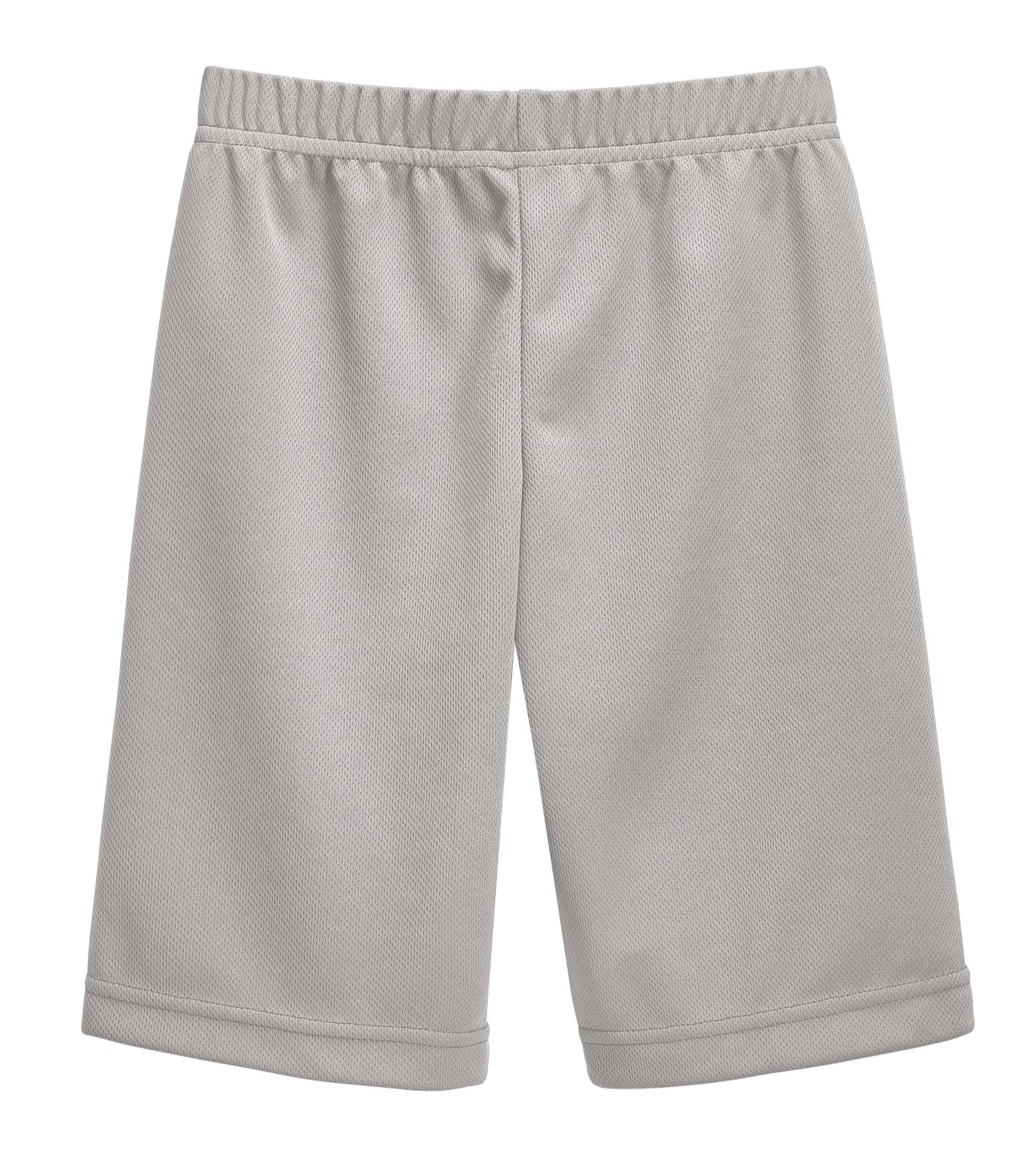 City Threads Athletic Shorts for Boys & Girls - Breathable Running Basketball Shorts for Sports Camps & School Activities - SPD Clothing for Sensitive Skin - Silver Color - Size 10 - Ideal for Gym Class, Summer Camp & Outdoor Play