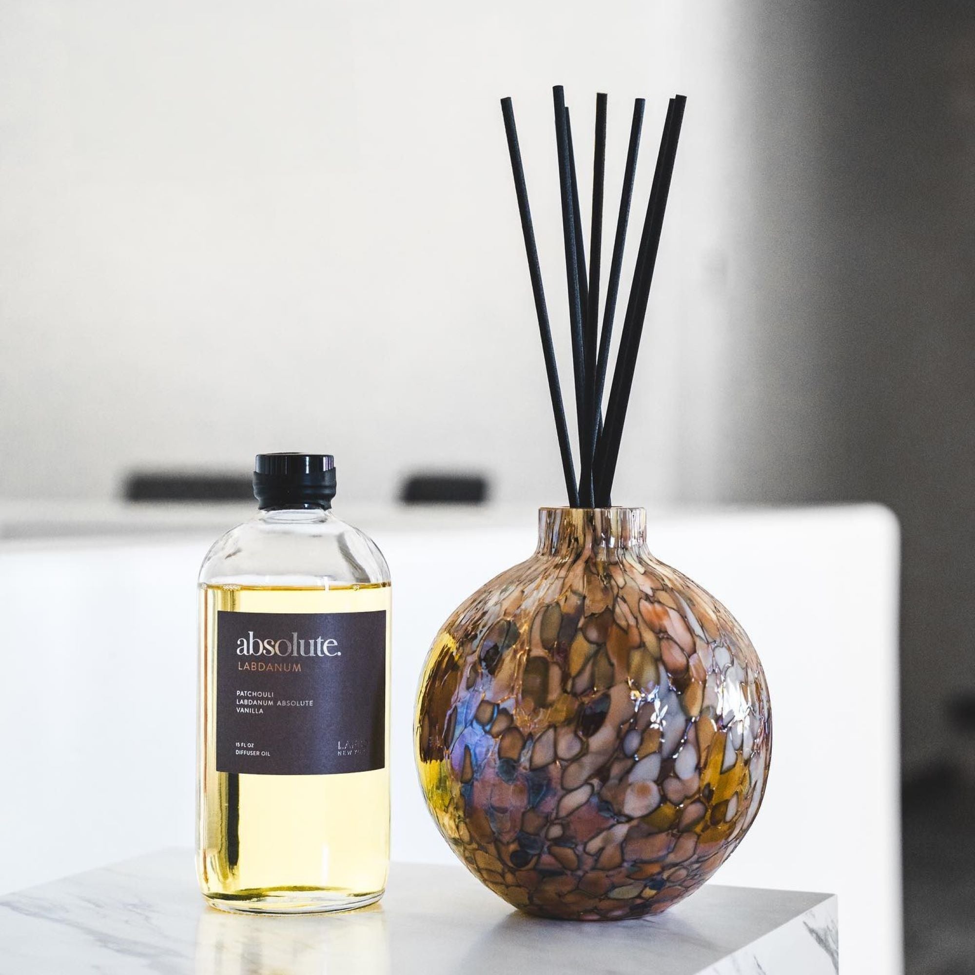 Premium Labdanum Essential Oil Diffuser for Aromatherapy - Relaxing Home & Office Scent Diffuser for Stress Relief & Better Sleep