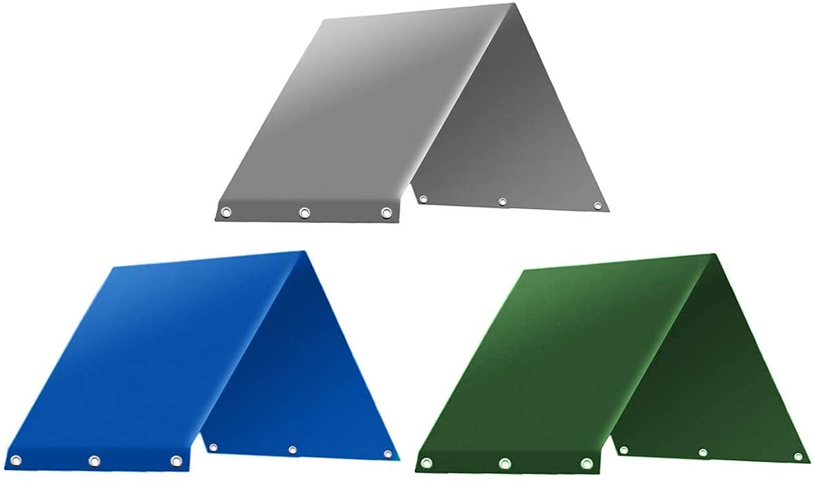 SEVENMORE 52x90 Inch Waterproof Outdoor Swing Set Canopy Cover - UV Resistant Sunshade Replacement Tarp for Kids Playground (Blue) - Perfect for Backyard, Park, and School Play Areas