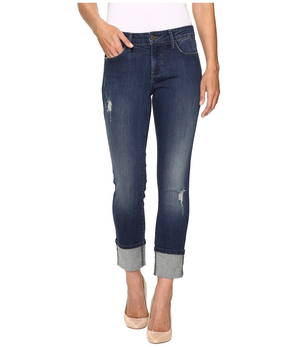 NYDJ Women's Lorena Boyfriend Jeans - High Waist Distressed Denim Pants for Casual Wear & Everyday Comfort