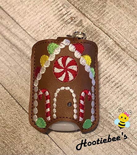 Gingerbread House Hand Sanitizer Holder & Lip Balm Holder - Christmas Decor, Holiday Gift, Bathroom & Kitchen Organizer - Perfect for Home, Office, and Travel Use