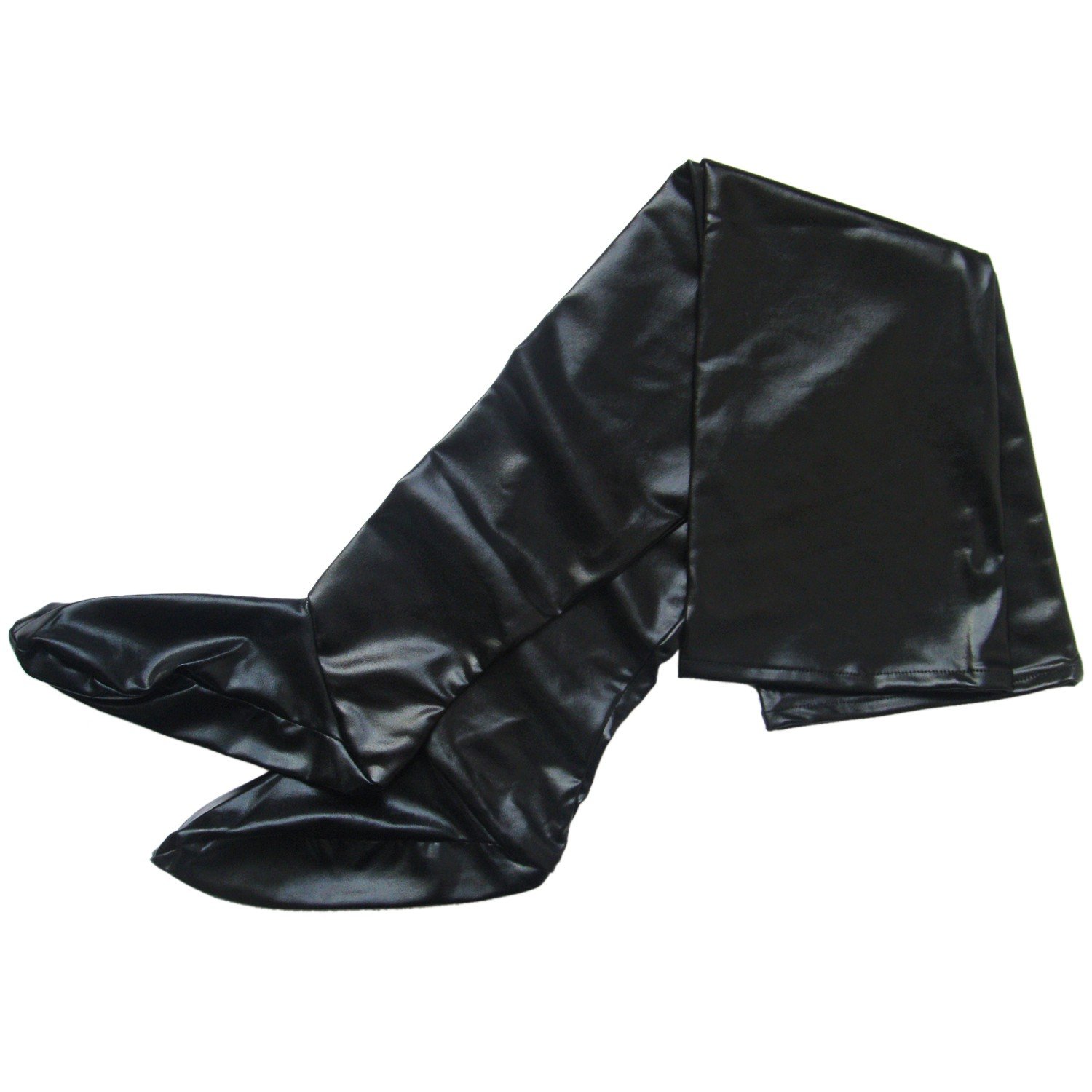 Sexy Club Women's Thigh High Stockings - Wet Look Leather Long Socks for Party, Cosplay & Night Out - Comfortable & Stretchy Fashion Hosiery