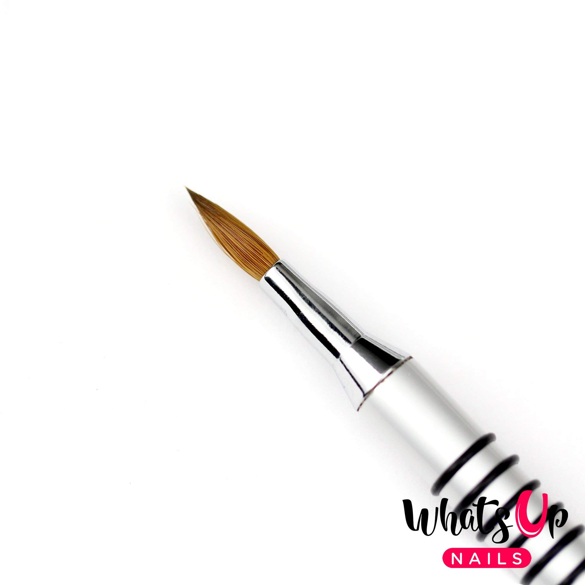 Whats Up Nails - Pure Color 2 Pack Nail Art Brushes (#2 & #5 3D Brushes) for Professional Nail Art, DIY Manicure & Salon Use