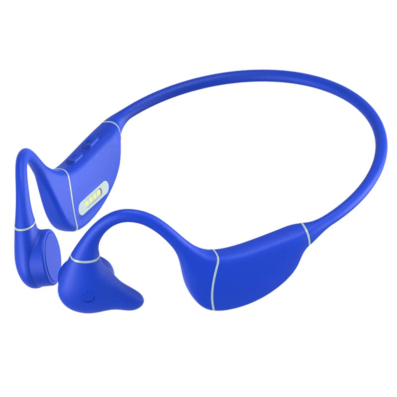 Bluetooth Open-Ear Bone Conduction Sports Headphones - Sweatproof Wireless Headset for Running, Workouts & Cycling with Built-in Mic & Adjustable Headband - Perfect for Gym, Jogging & Outdoor Activities