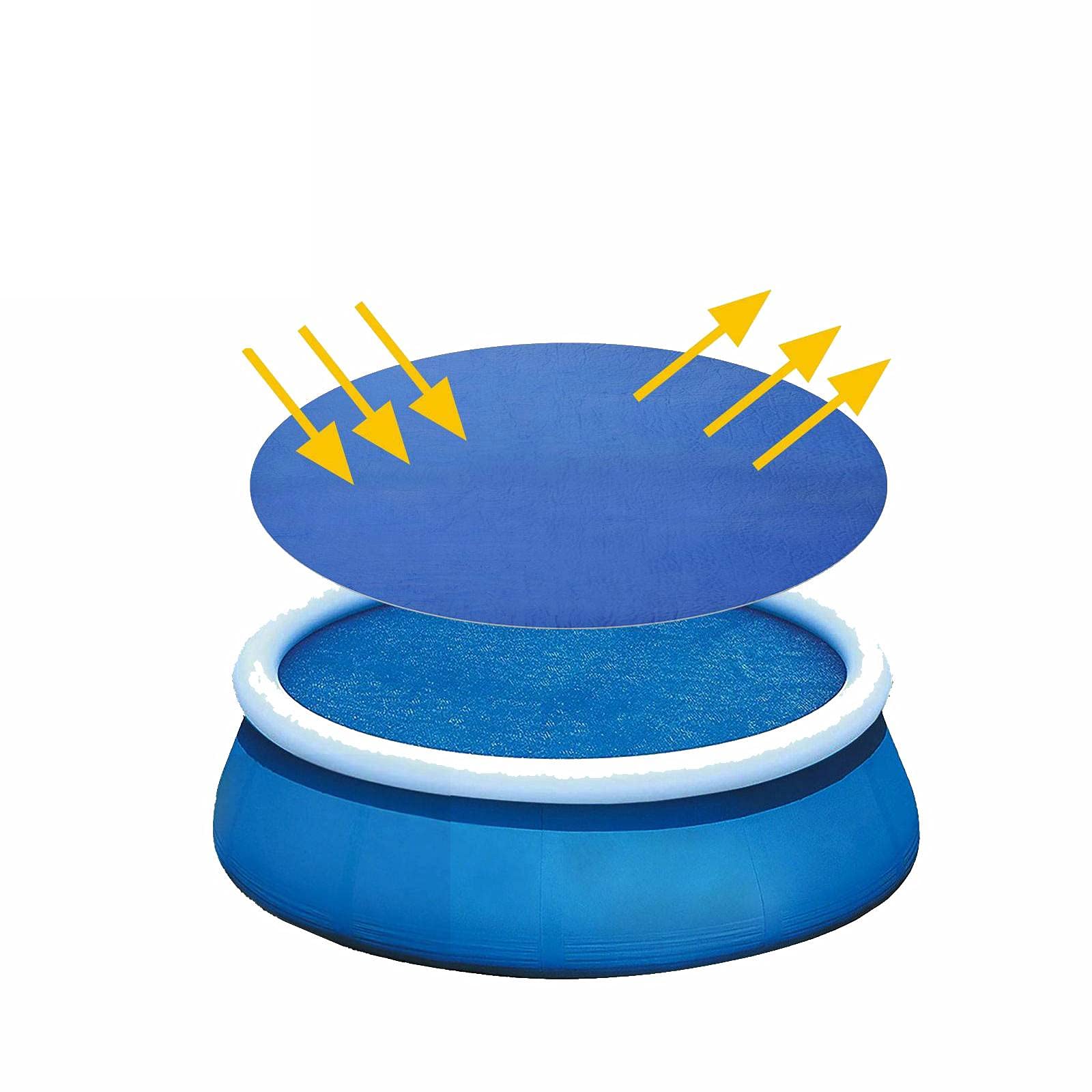 **Durable Round Pool Cover - 11.8 ft Dust & Rain Proof Swimming Pool Cover for Inflatable & Paddling Pools | Thermal Blanket for Heat Retention | Perfect for Backyard, Patio & Outdoor Use**