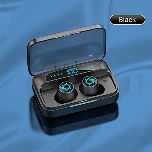 GeRRiT True Wireless Earbuds with Microphone, IPX7 Waterproof Bluetooth 5.0 Earbuds, Stereo Sound in-Ear Headphones with Deep Bass & Built-in Mic - Perfect for Running, Gym & Outdoor Sports
