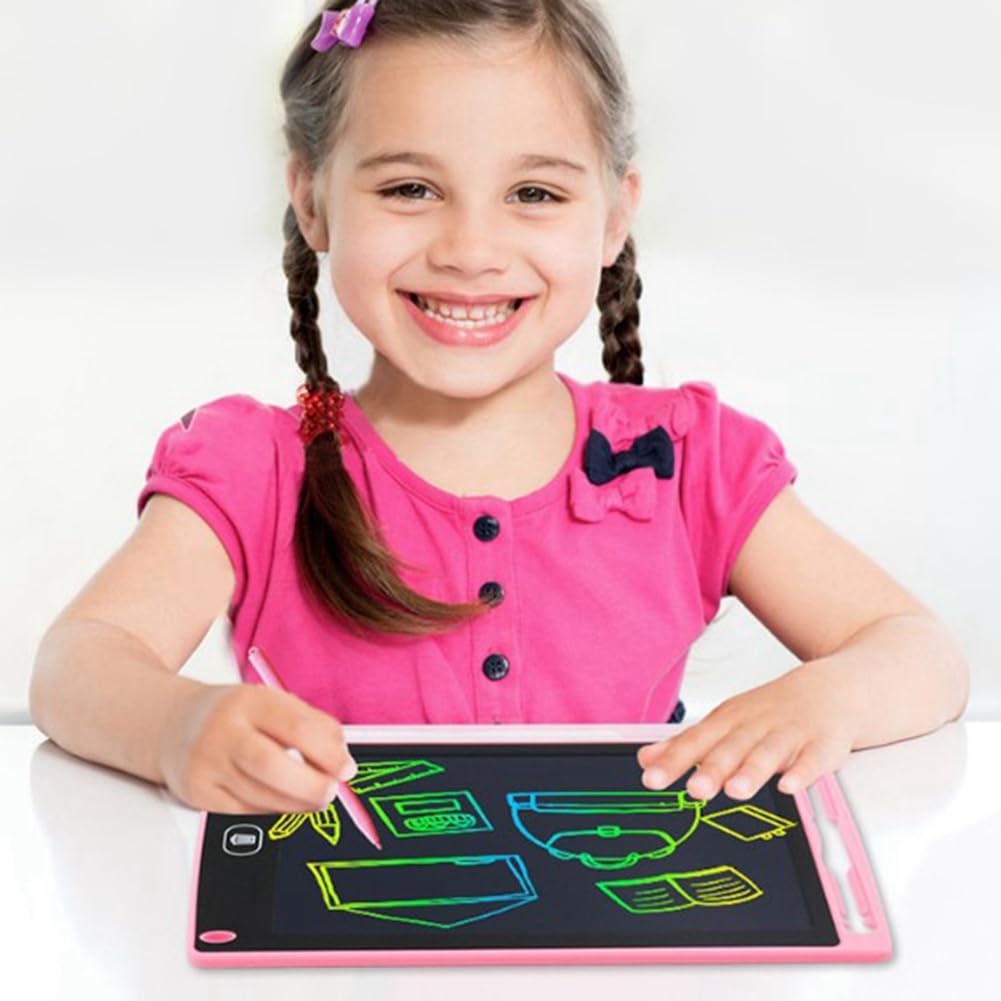 SVRITE LCD Writing Drawing Board for Kids - 10 Inch Color Screen Handwriting Tablet, Erasable & Portable Doodle Pad - Perfect for School, Travel, and Creative Play