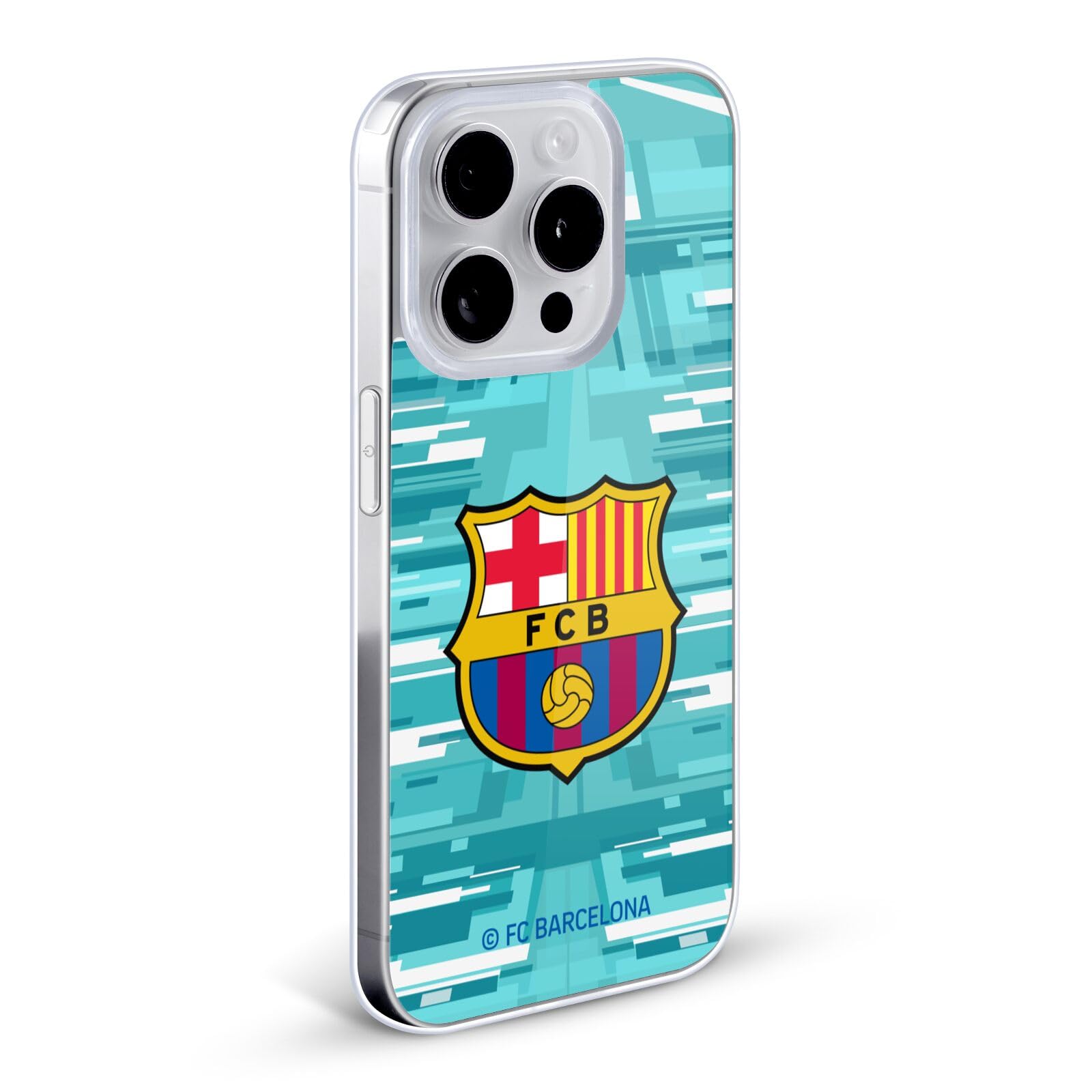 Head Case Designs FC Barcelona Home Goalkeeper 2019/20 Crest Gel Case for iPhone 12 Mini - Durable Protective Phone Cover for Soccer Fans & Match Days