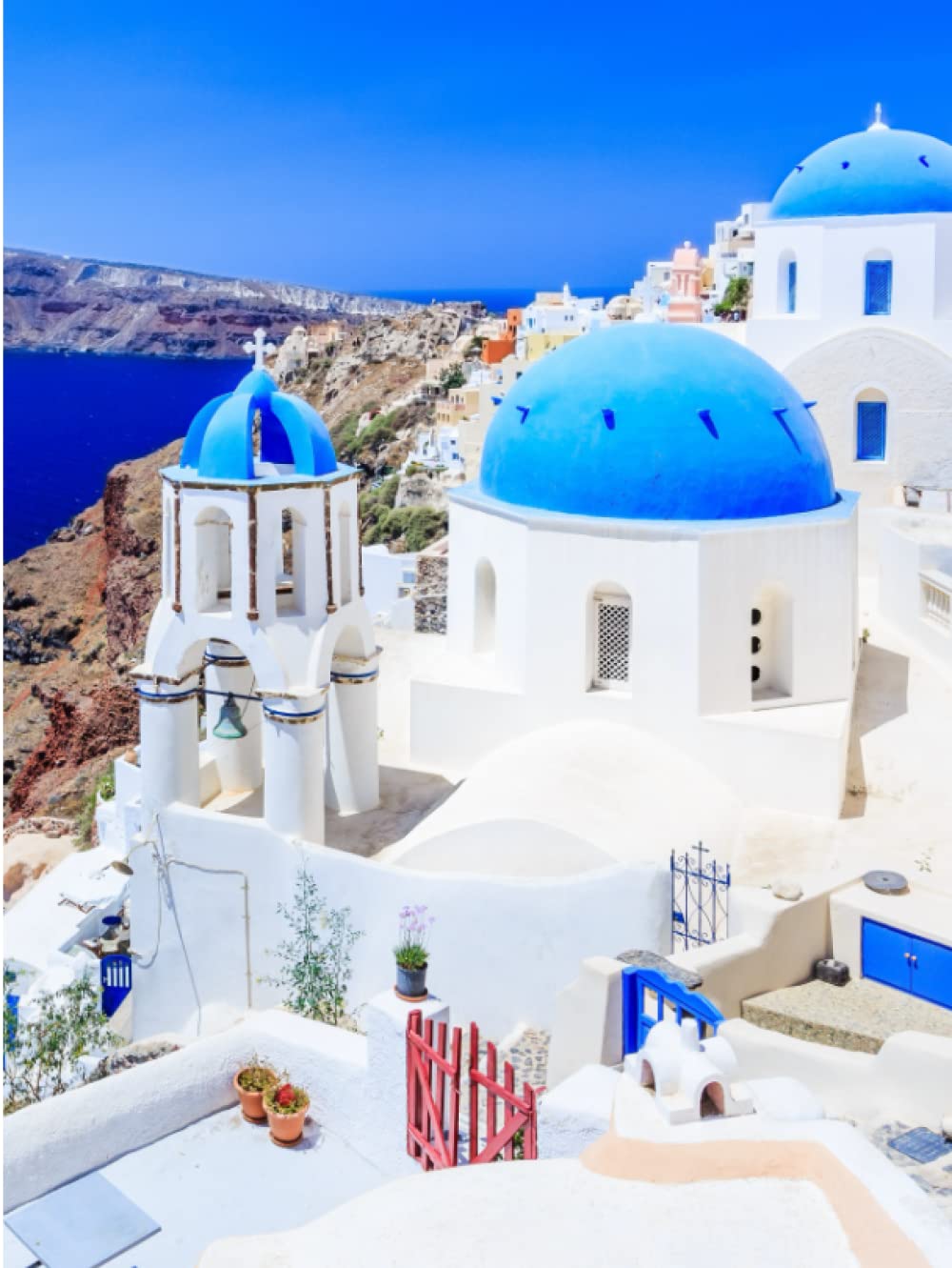Greece: Decorative Coffee Table Book - Home Staging Essential, Stackable Table Decor, Blank Lined Journal | Perfect for Living Room Display, Interior Design Inspiration & Gift Giving