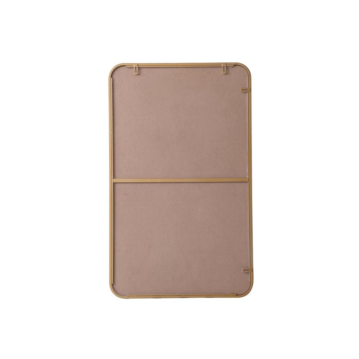 Elegant Brass Rectangular Mirror 22x36 for Home Decor