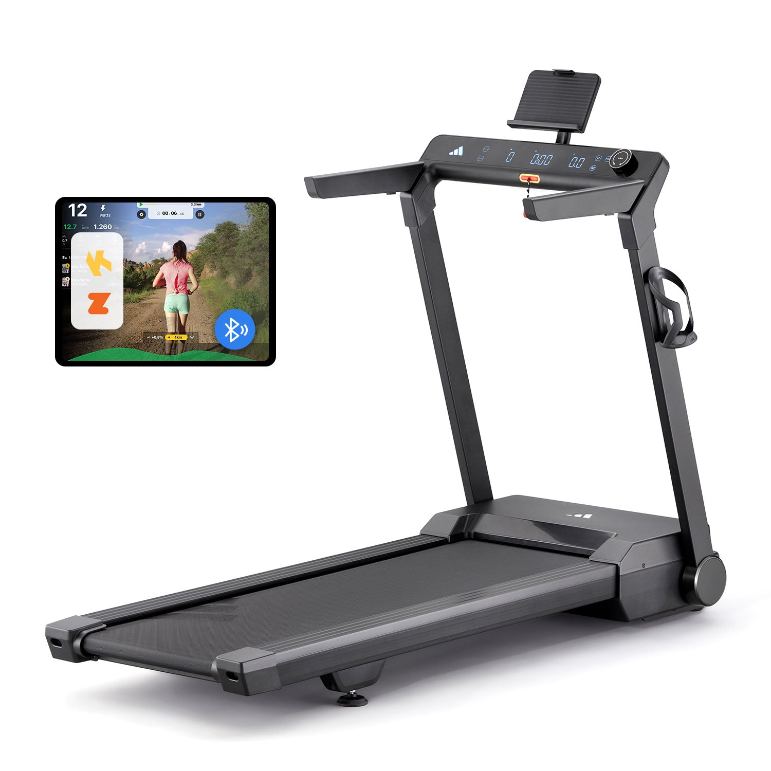 Adidas T 24c Folding Treadmill - Compact Home Gym Equipment for Running & Walking - Perfect for Small Spaces & Home Workouts