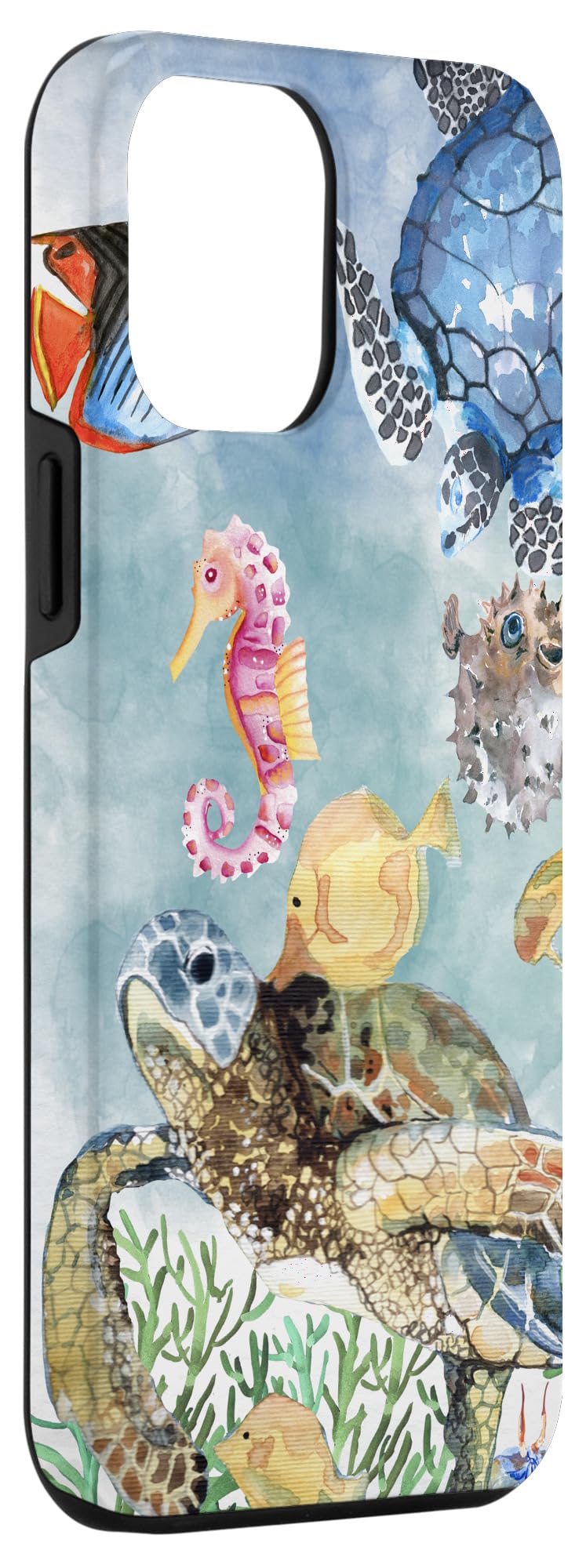 **iPhone 12 Pro Max Waterproof Case - Shockproof & Anti-Scratch Ocean Sea Turtle Design - Perfect for Beach, Swimming & Outdoor Adventures**