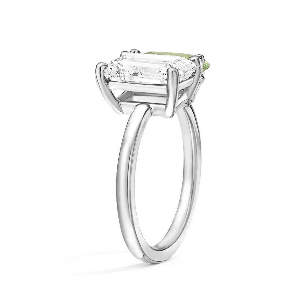 Personalized Toi et Moi Moissanite Birthstone Ring - Custom Anniversary Gift for Couples, Engagements & Romantic Occasions