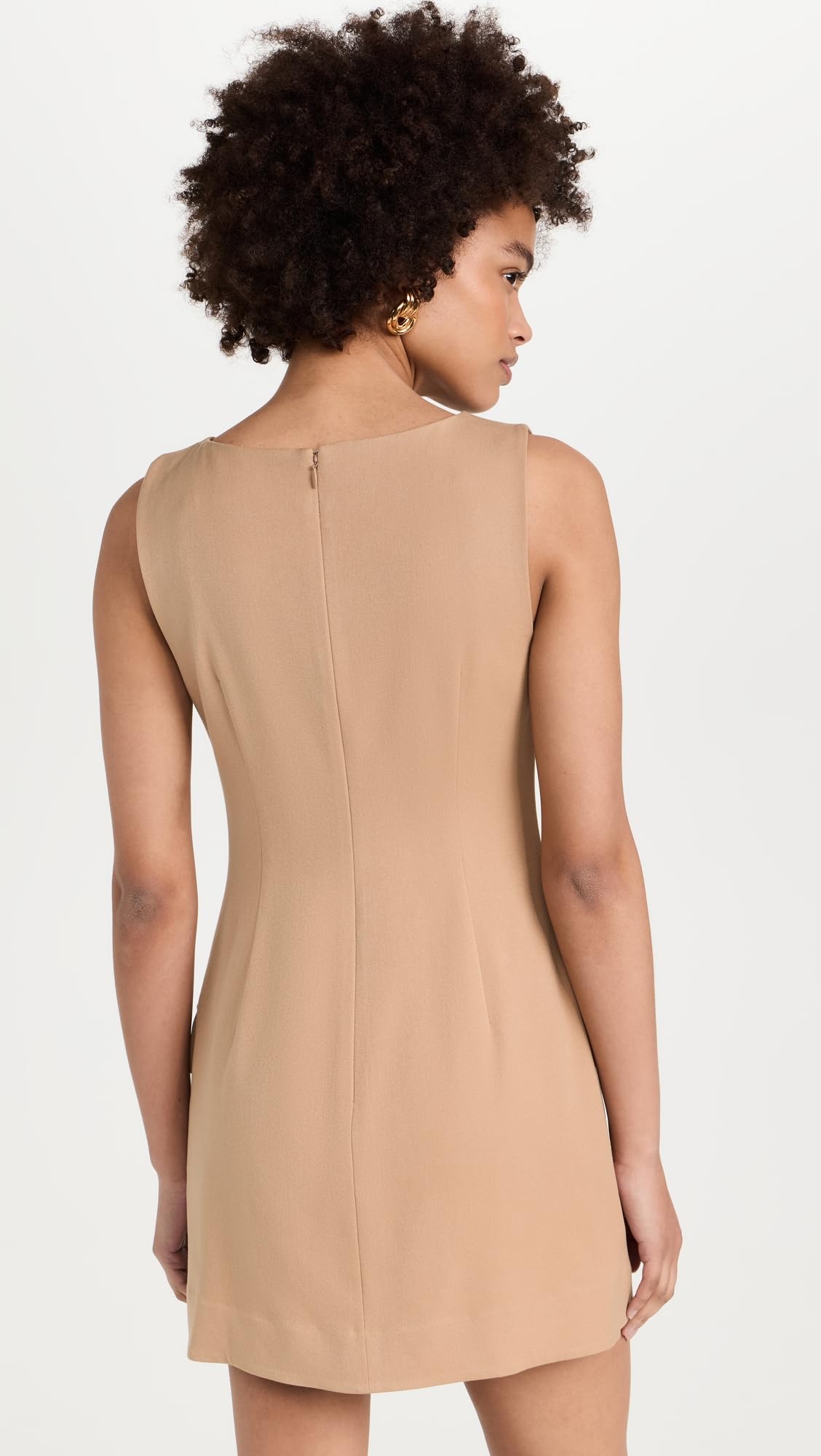 STAUD Women's Sheila Dress - Flowy Midi Dress with Puff Sleeves & Square Neckline | Perfect for Summer Weddings, Brunch & Date Nights