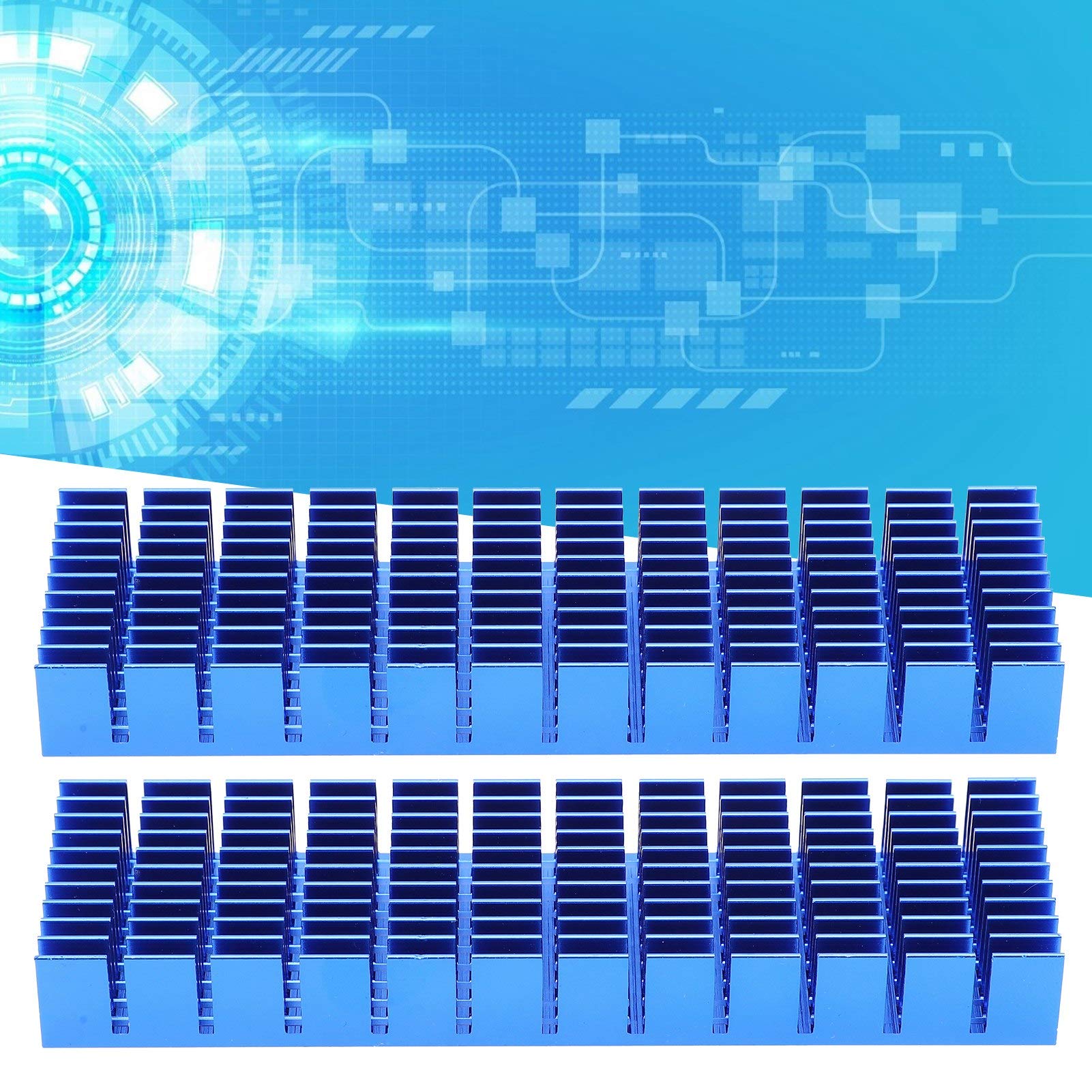 High-Performance CPU Heat Sink for Transistors & Power Boards - Aluminum Cooling Fin for Electrical Appliances & Electronic Components - Perfect for PC Builds, Gaming Rigs & Industrial Equipment