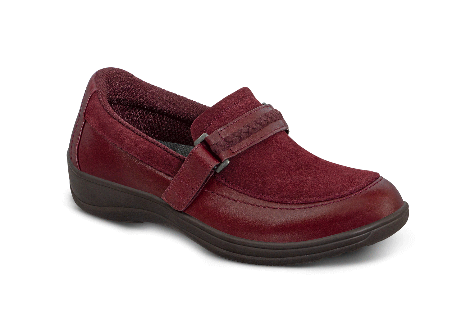 Chelsea Boots for Women - Dark Cherry Leather Ankle Boots - Stylish & Comfortable for Fall & Winter Fashion