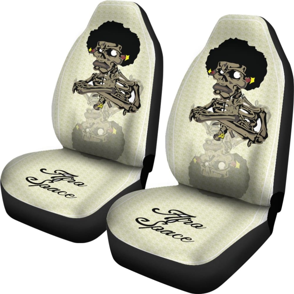 Afro Space Cross Armed Car Seat Covers - Universal Fit for Cars, Trucks & SUVs - Durable Neoprene Protection (Model 184610) | Perfect for Road Trips & Daily Commutes