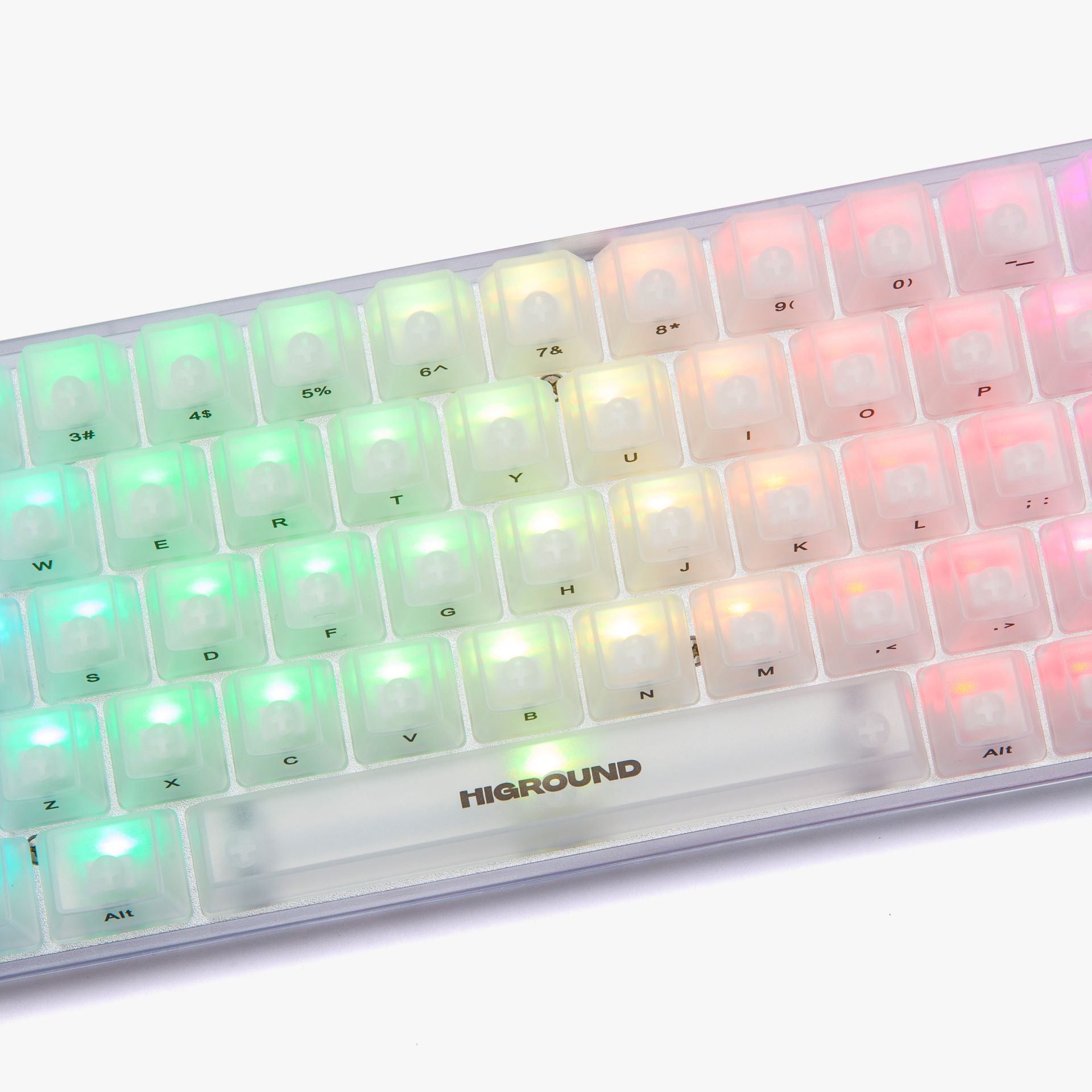 Higround Basecamp 65 Mechanical Gaming Keyboard - OPAL White (White Flame Switches) for PC, Mac, PS5 - Perfect for Gaming, Typing & Office Work